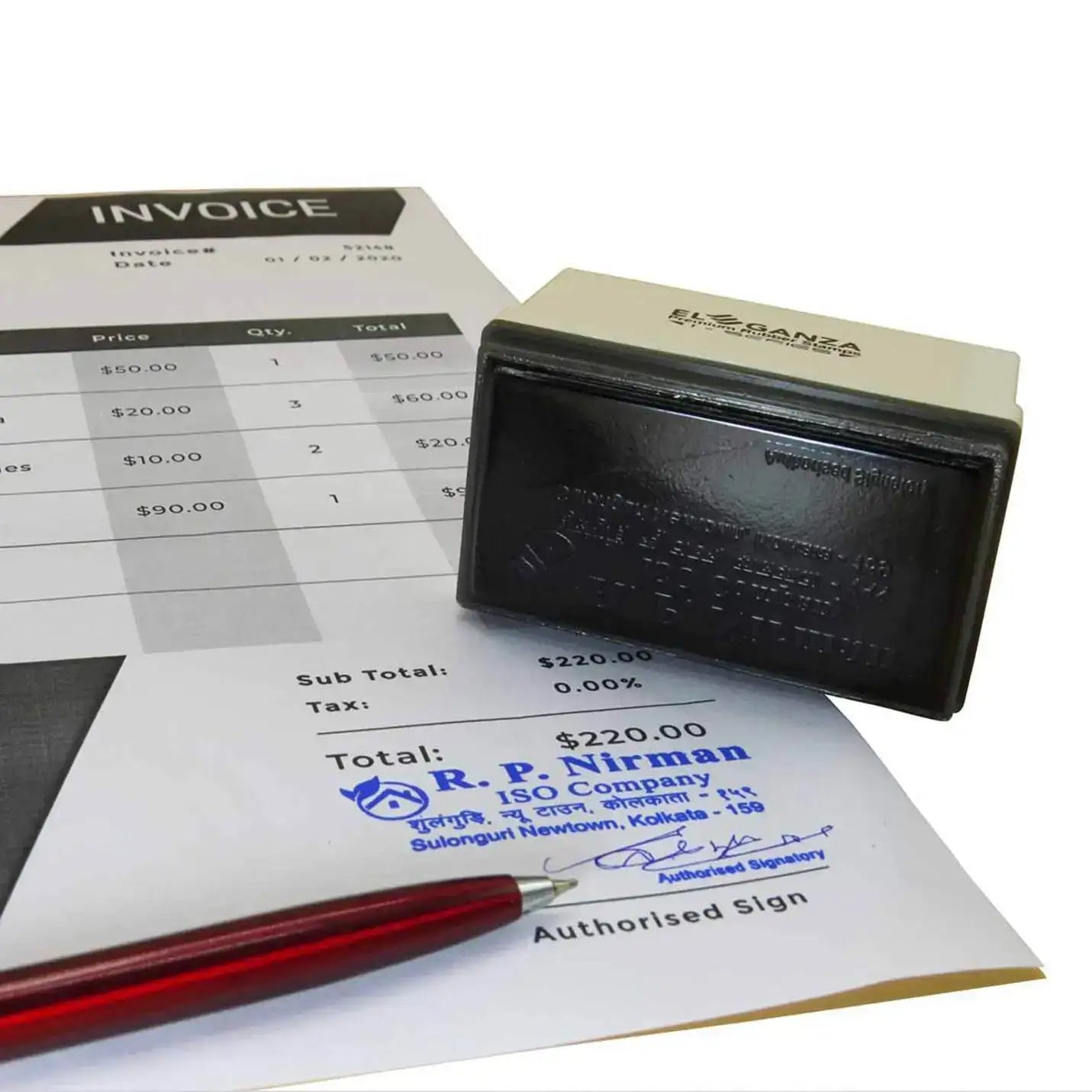 High-tech Made to Order Pre-Inked Rectangular Stamp