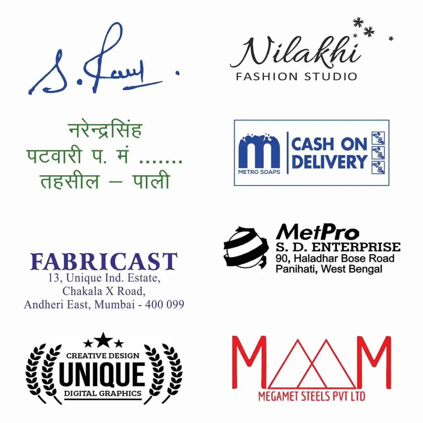 Best-Quality Made to Order Pre-Inked Logo Stamps