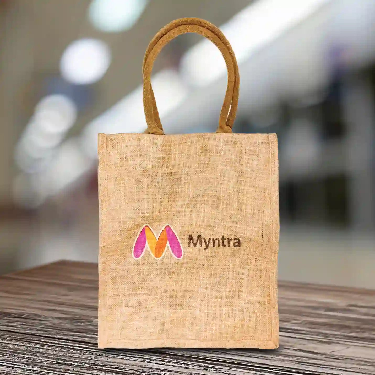 Eco-conscious Jute Canvas Tote Bags