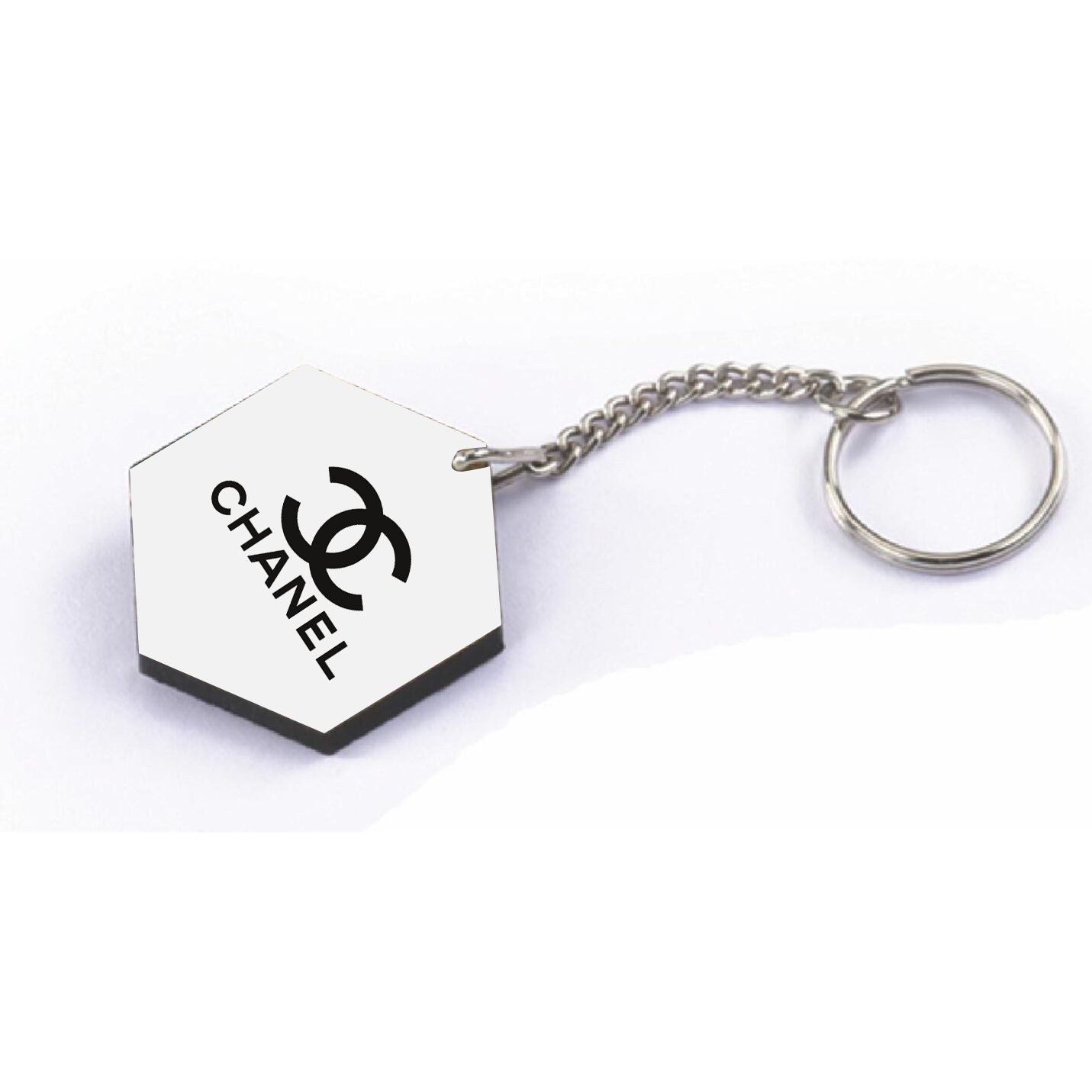 Exclusive Hexagonal Logo-Printable Key chains