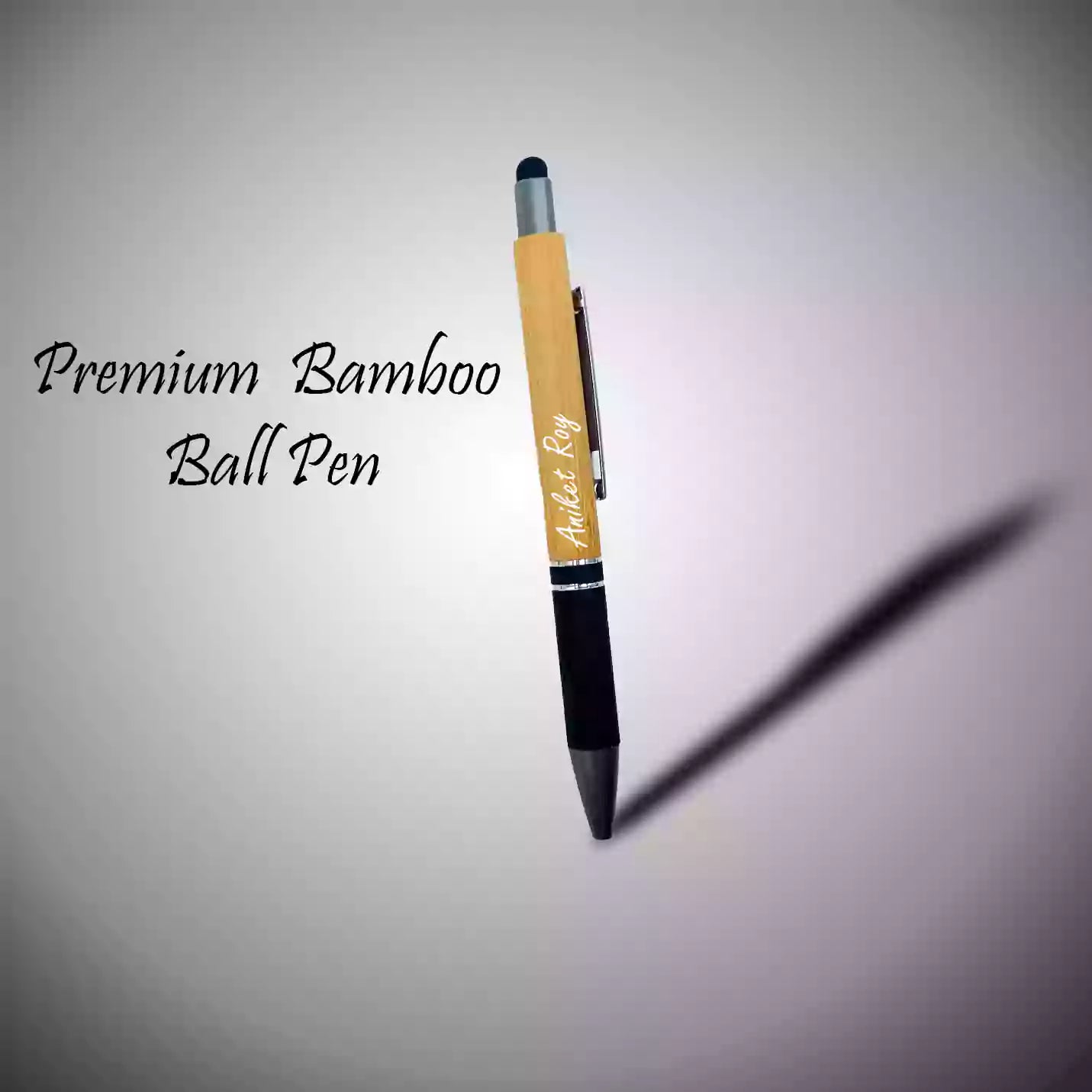 Elite Bamboo Diary, Pen & Keychain Combo Gift Set Img 3