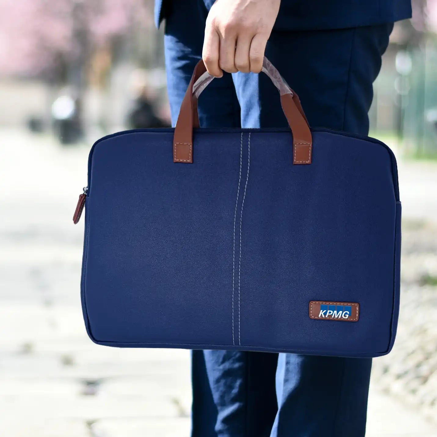 Customized Blue Laptop sleeve for Corporate Gifts