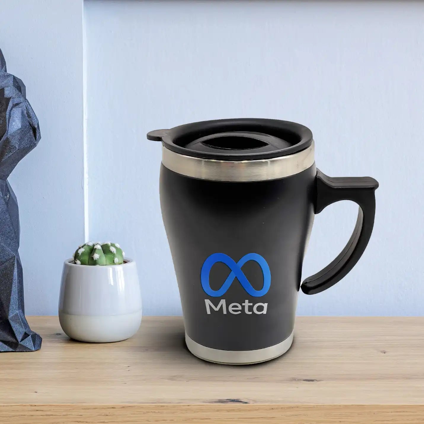 Elite Insulated Black Stainless Steel Mug Tumbler Img 2