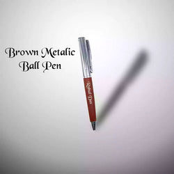 Prestigious Brown Pen & Keychain Combo Gift Set