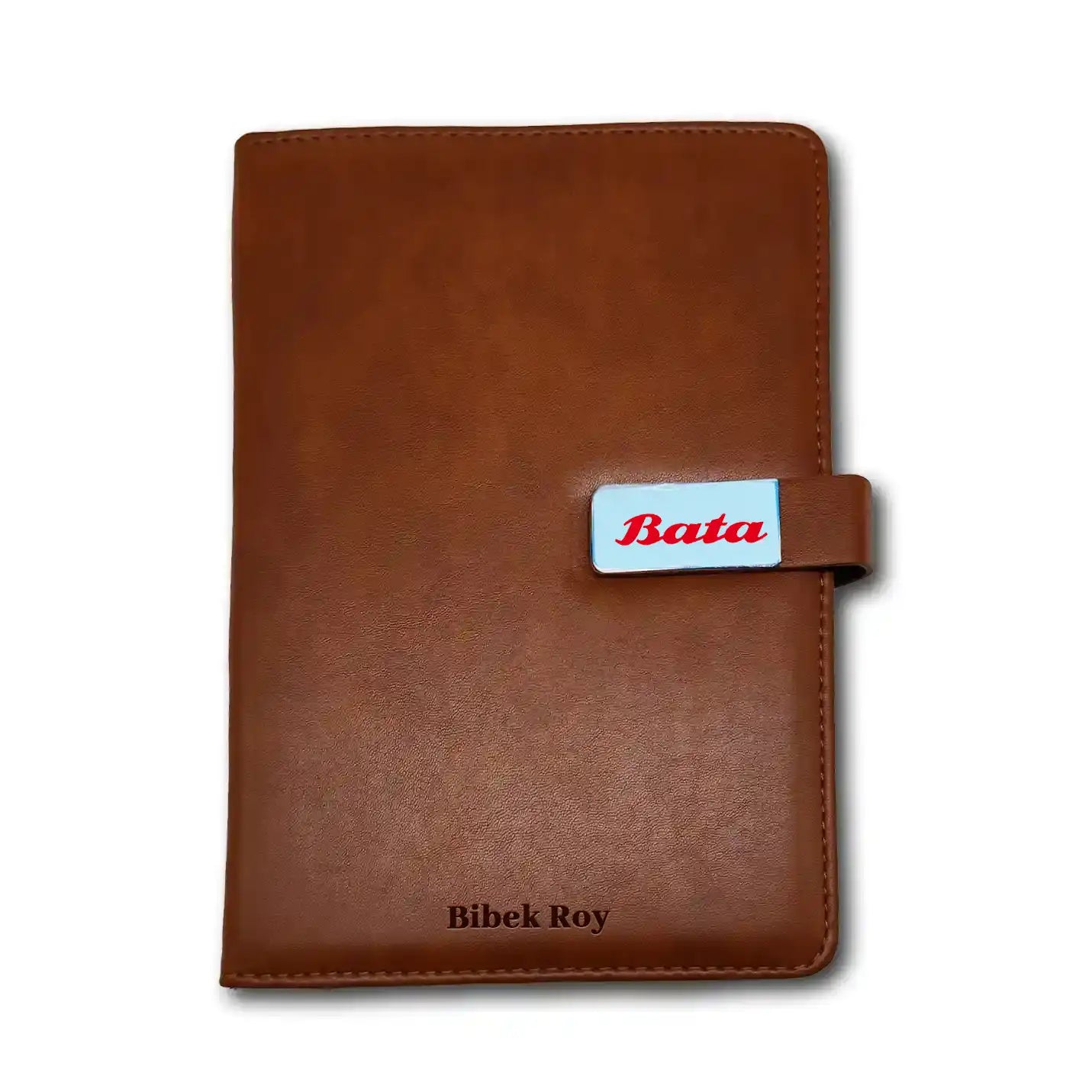 Premium-Quality Tan Leather Diary with Flap  Img 2