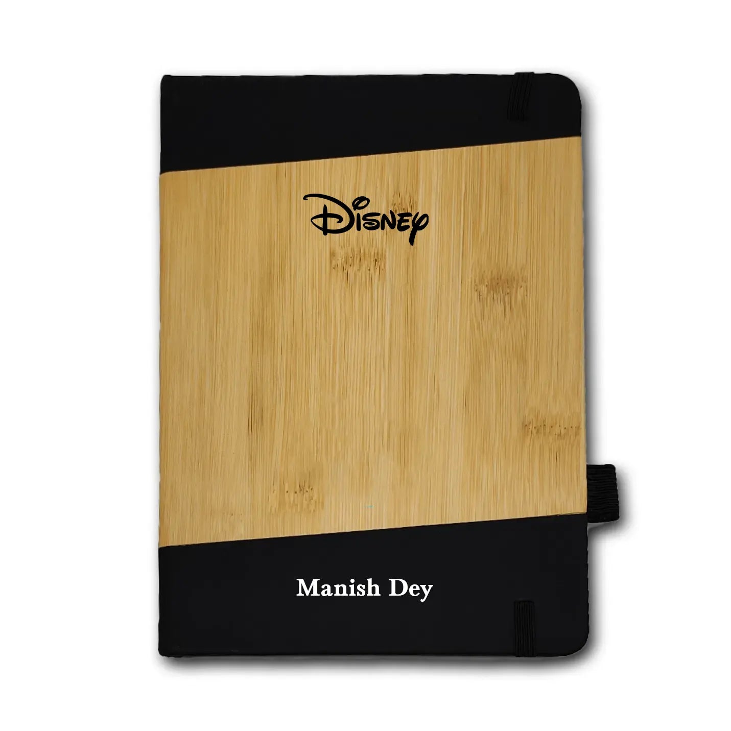 Eco-conscious Bamboo & Black Executive Diary Img 2