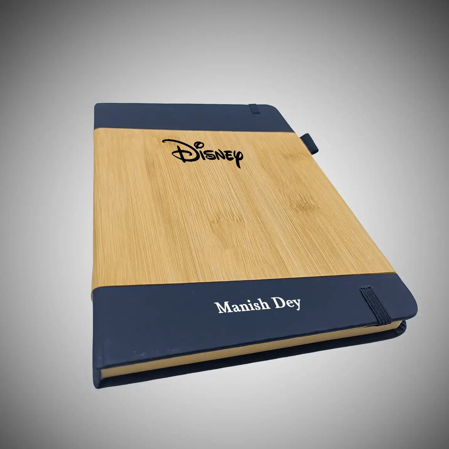 Eco-conscious Bamboo & Black Executive Diary  Img 3