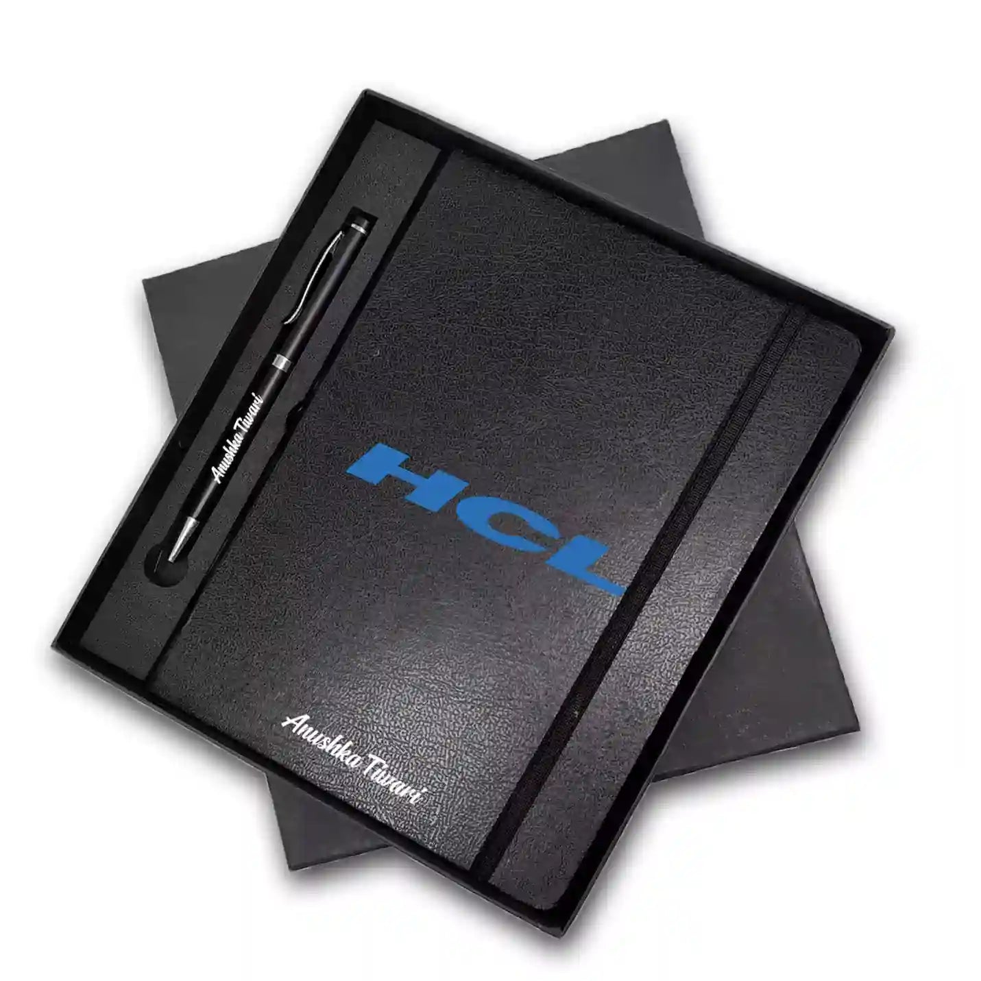 Top-tier 2 in 1 Black Diary & Pen Combo Gift Set Img 2