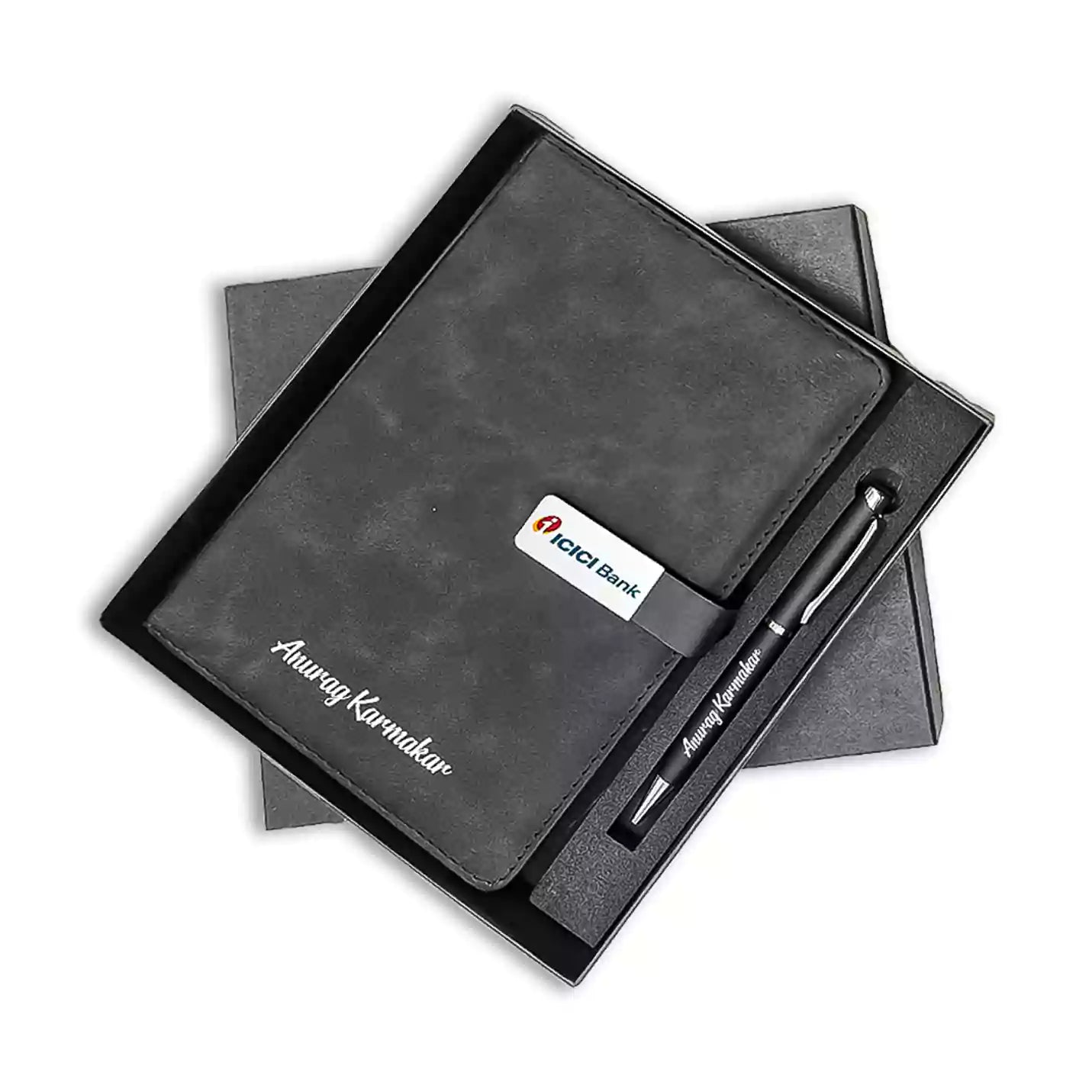 Top-Quality Black Diary & Pen Combo Gift Set Img 2