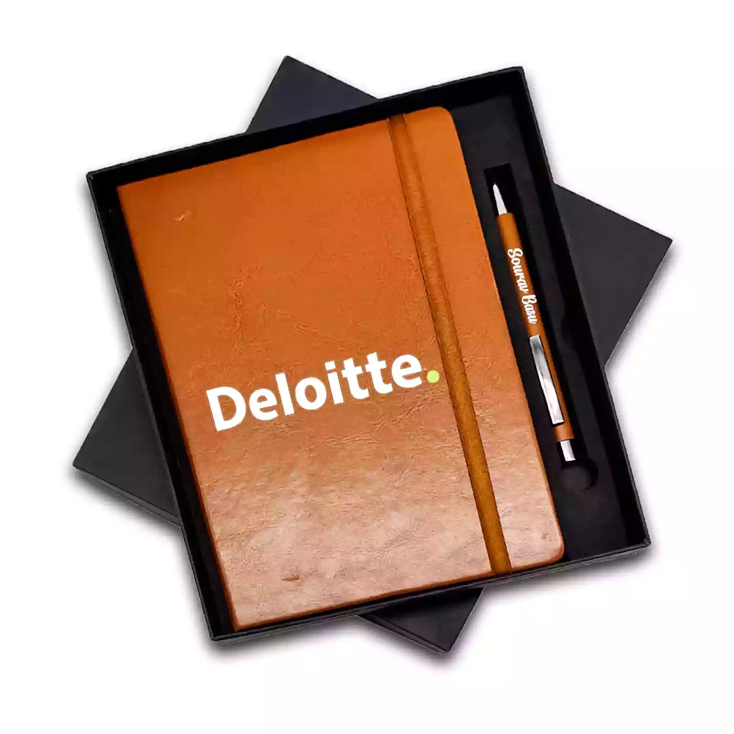 Best-Quality 2 in 1 Tan Diary & Pen Combo Gift Set Img 2