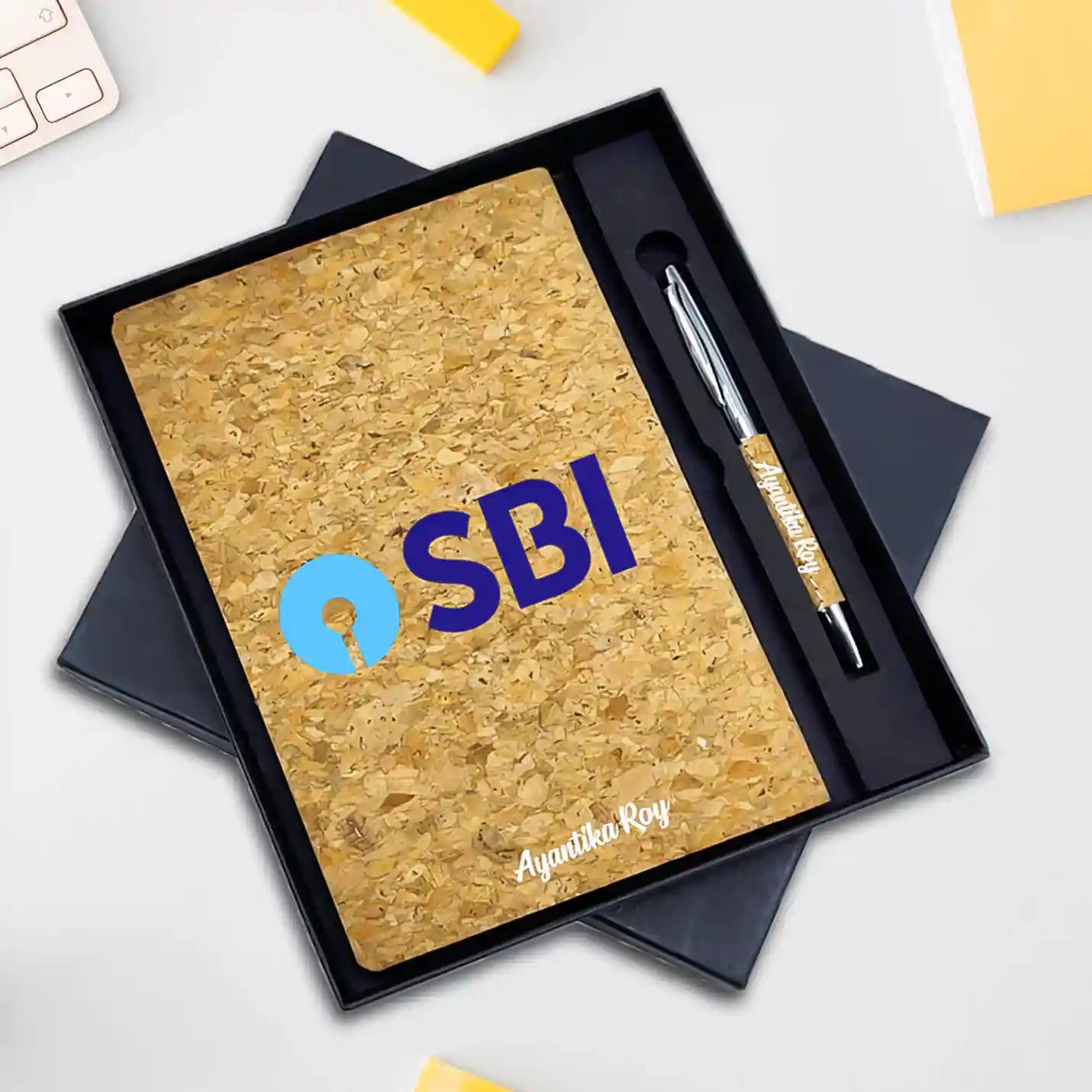 Exclusive Cork Style Diary & Pen Combo Gift Set Img 1
