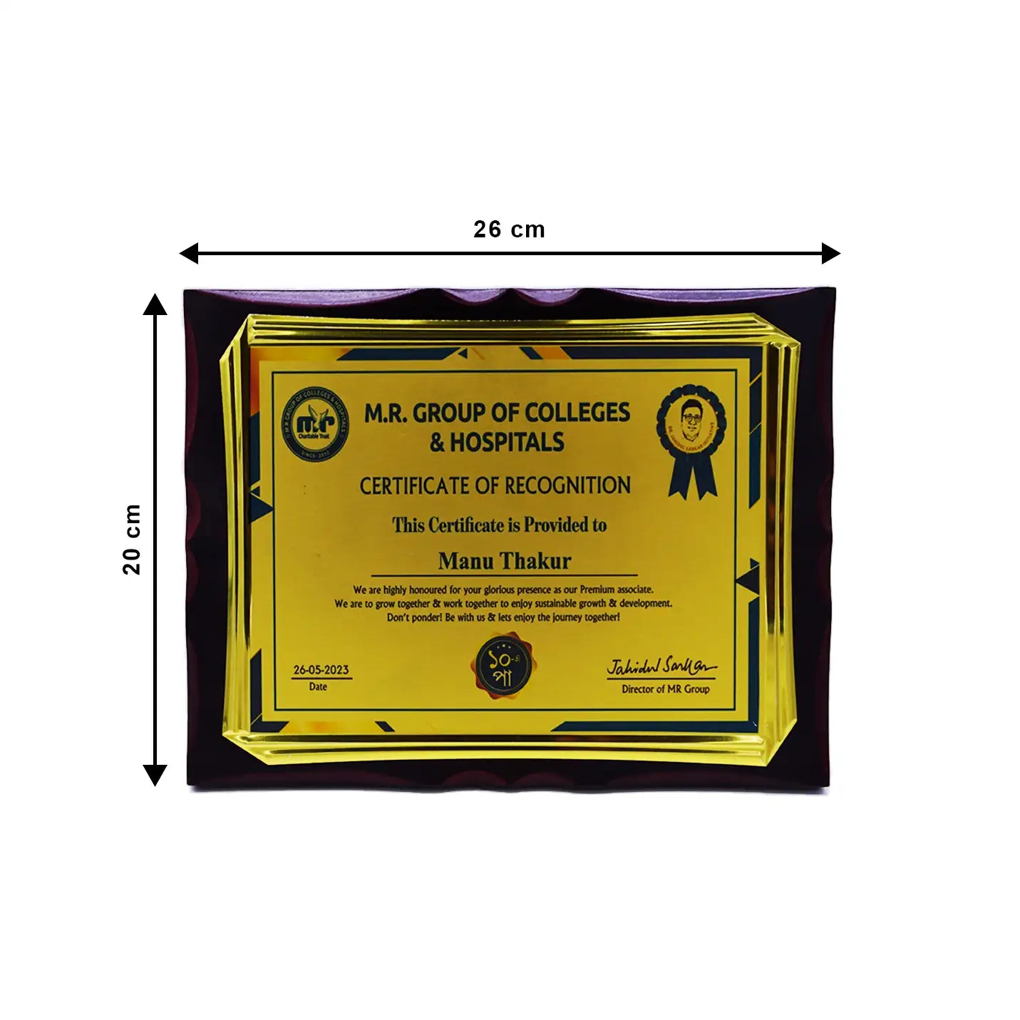 Premium Sublimation Printed Metal Plaque