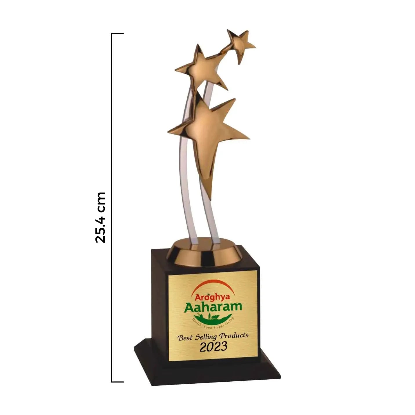 Best-Quality Compact 3-Star Bronze Trophy Img 2