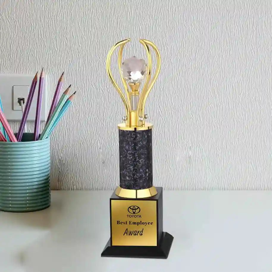 Crystal Gold Victory Trophy