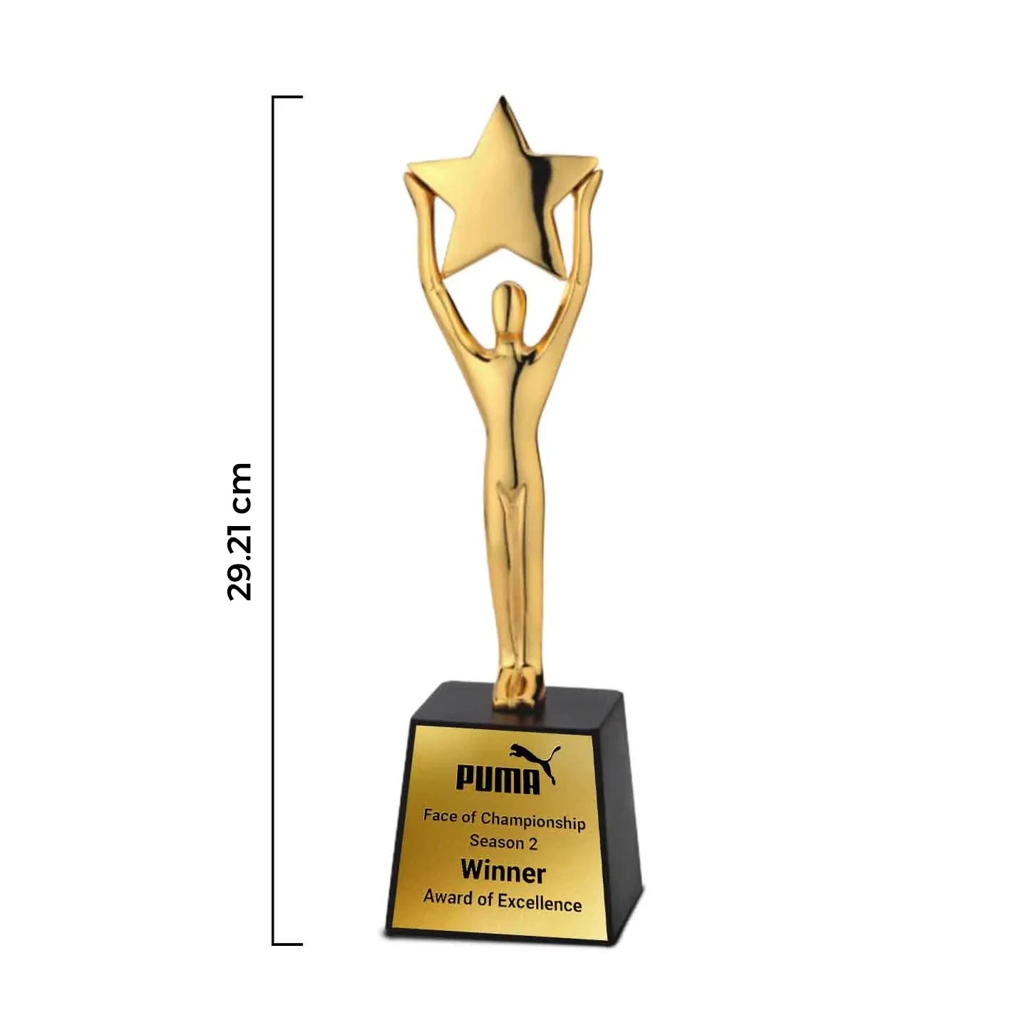 Premium-Quality Human Star Gold Trophy Img 2