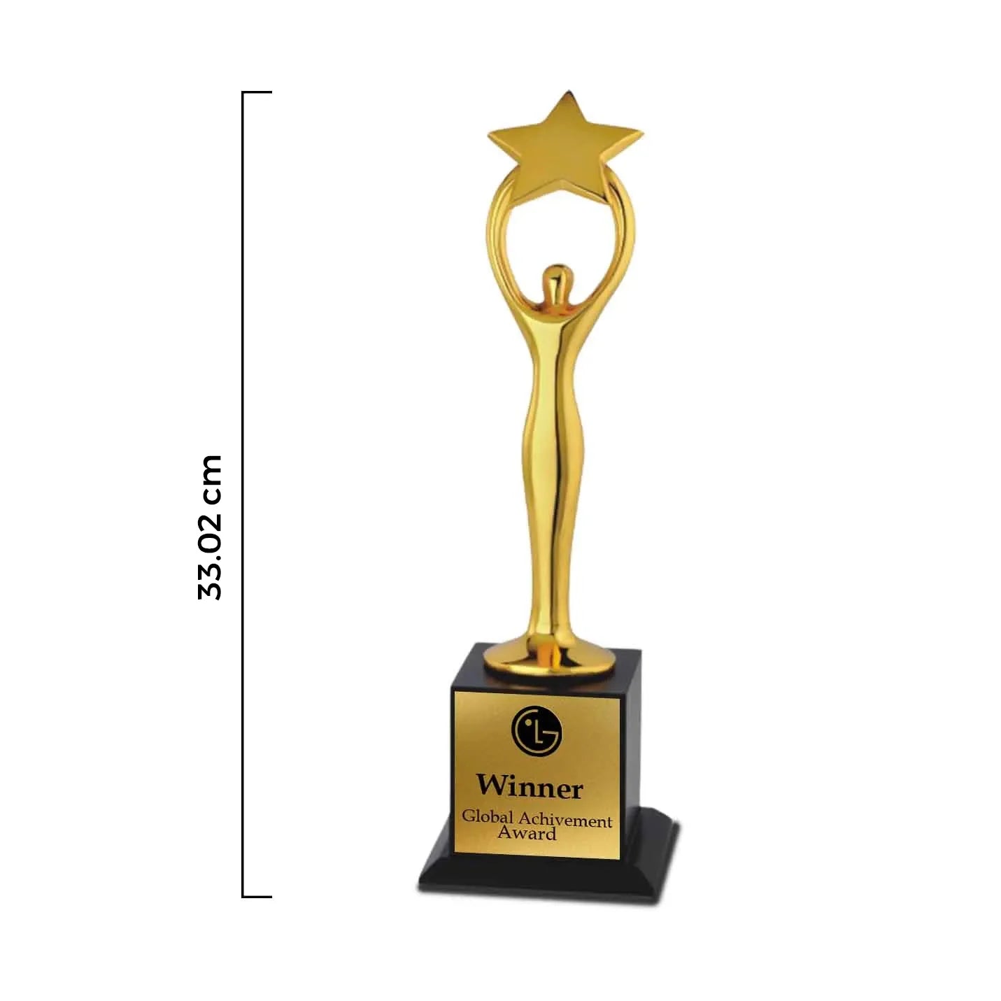 Top-Quality Human Star Golden Trophy Img 2