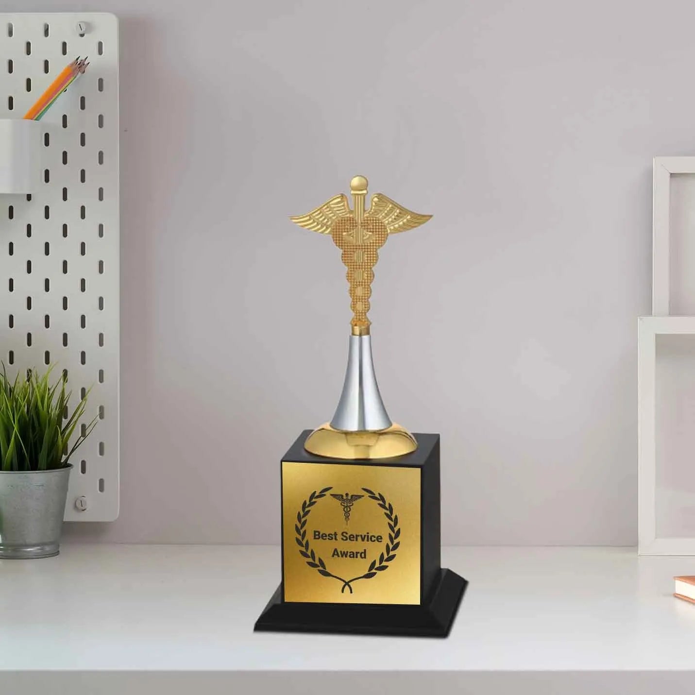 Corporate Best-Quality Classic Golden Feather Trophy