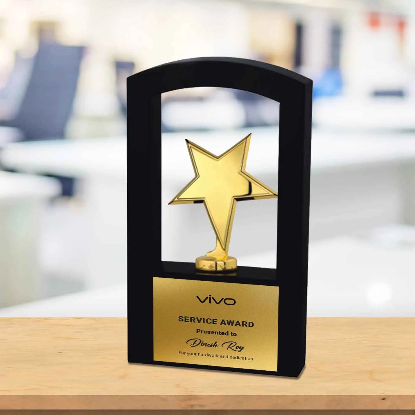 Top-tier Golden Star Corporate Trophy
