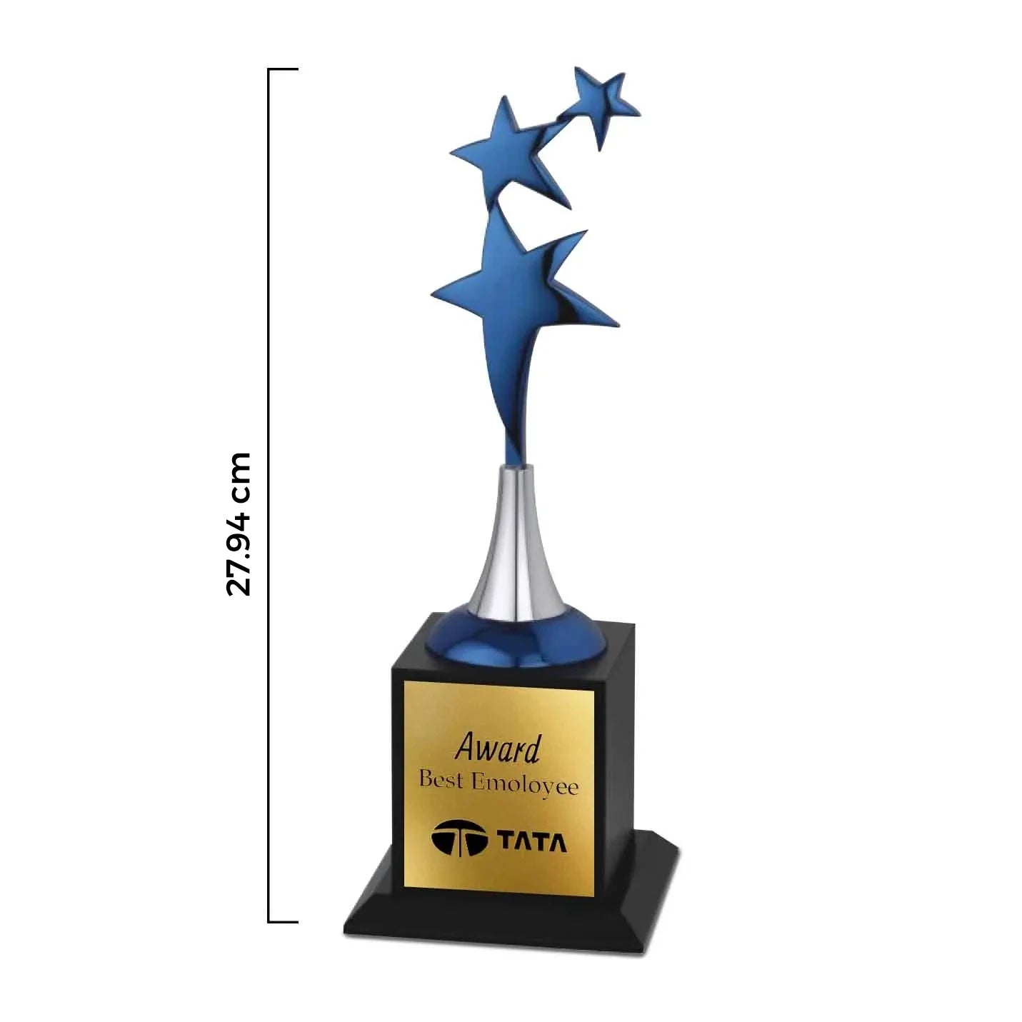 Top-Quality 3 Blue Star Metal Trophies Img 2