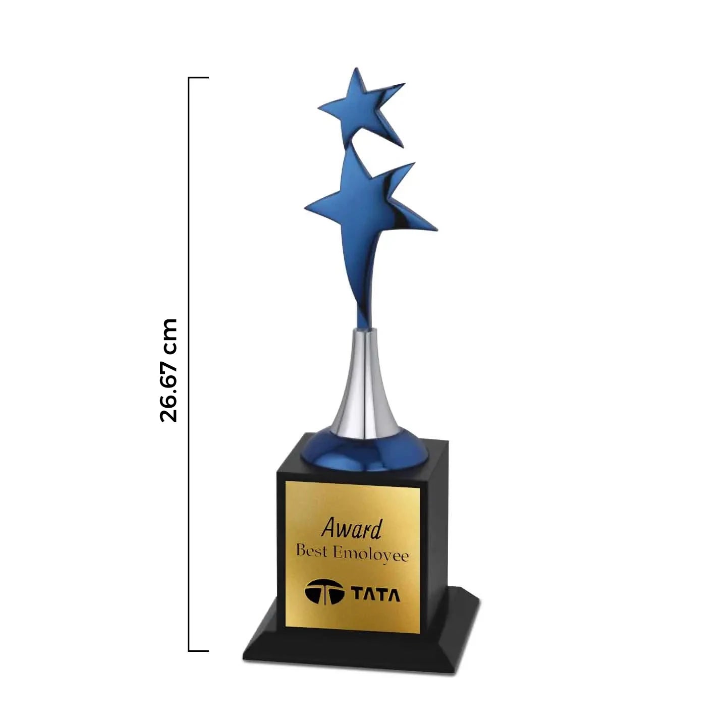 Premium 2 Blue Star Metal Victory Trophies Img 2
