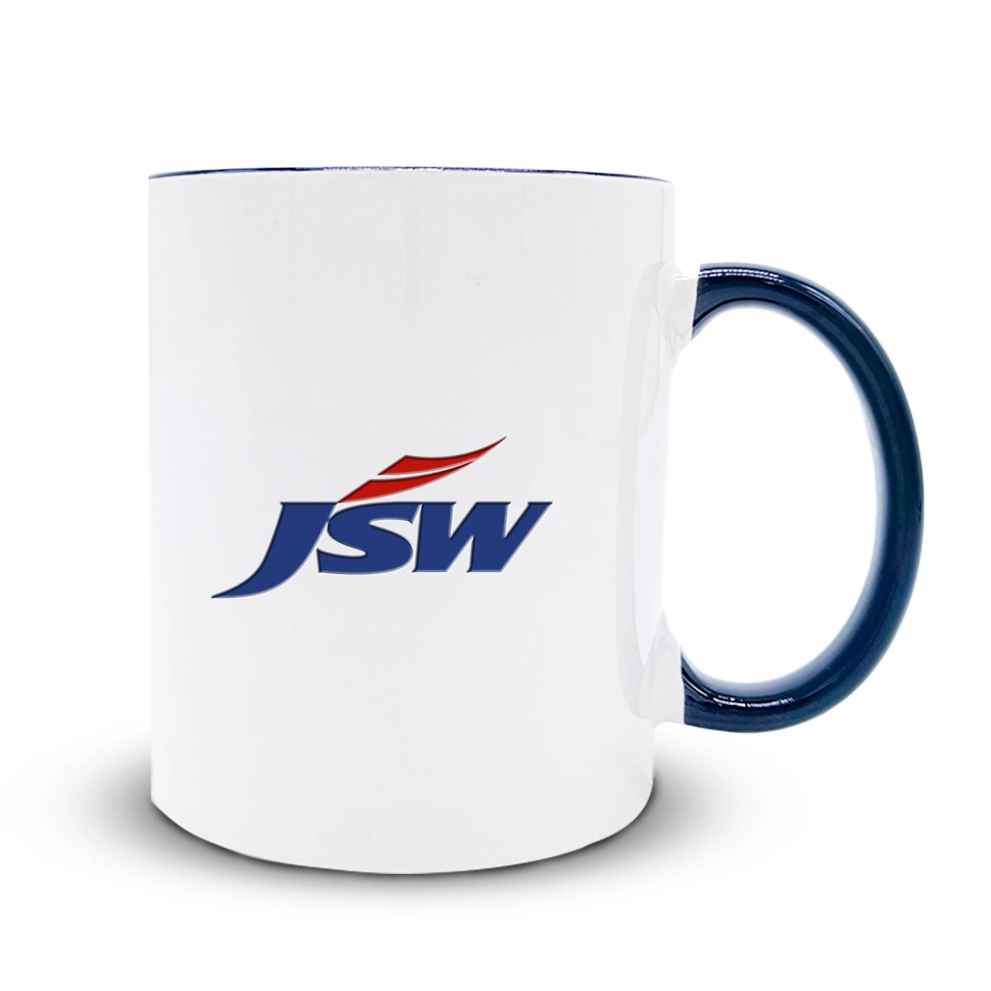 Elite Sublimatable Ceramic Mugs with Blue Handle Img 2