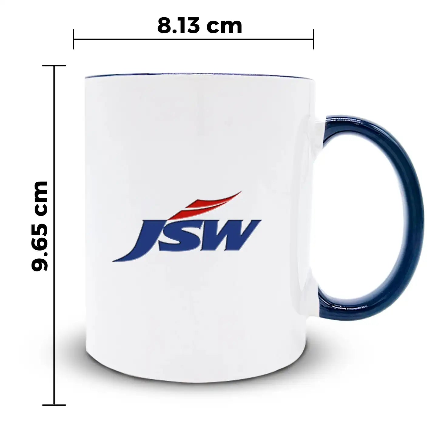 Elite Sublimatable Ceramic Mugs with Blue Handle Img 3