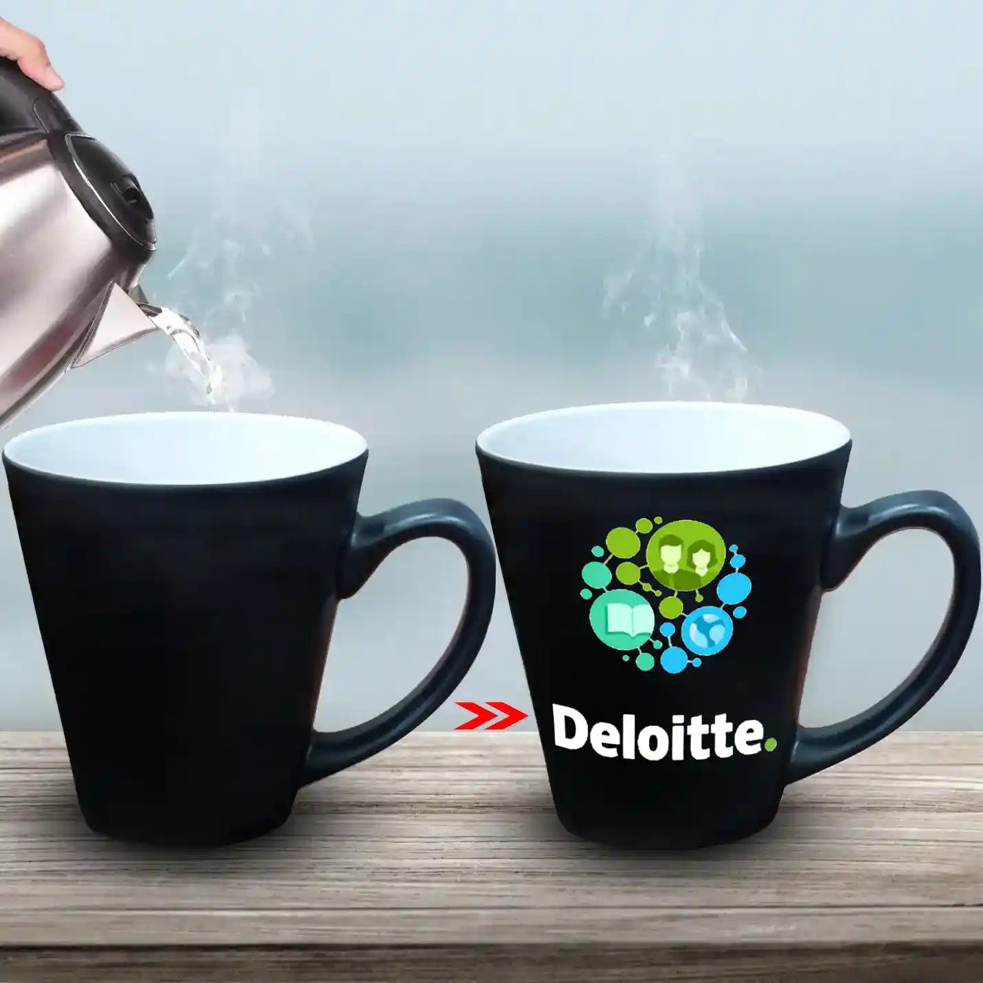 Magical Heat-Reactive Conical-shaped Ceramic Mugs  Img 2