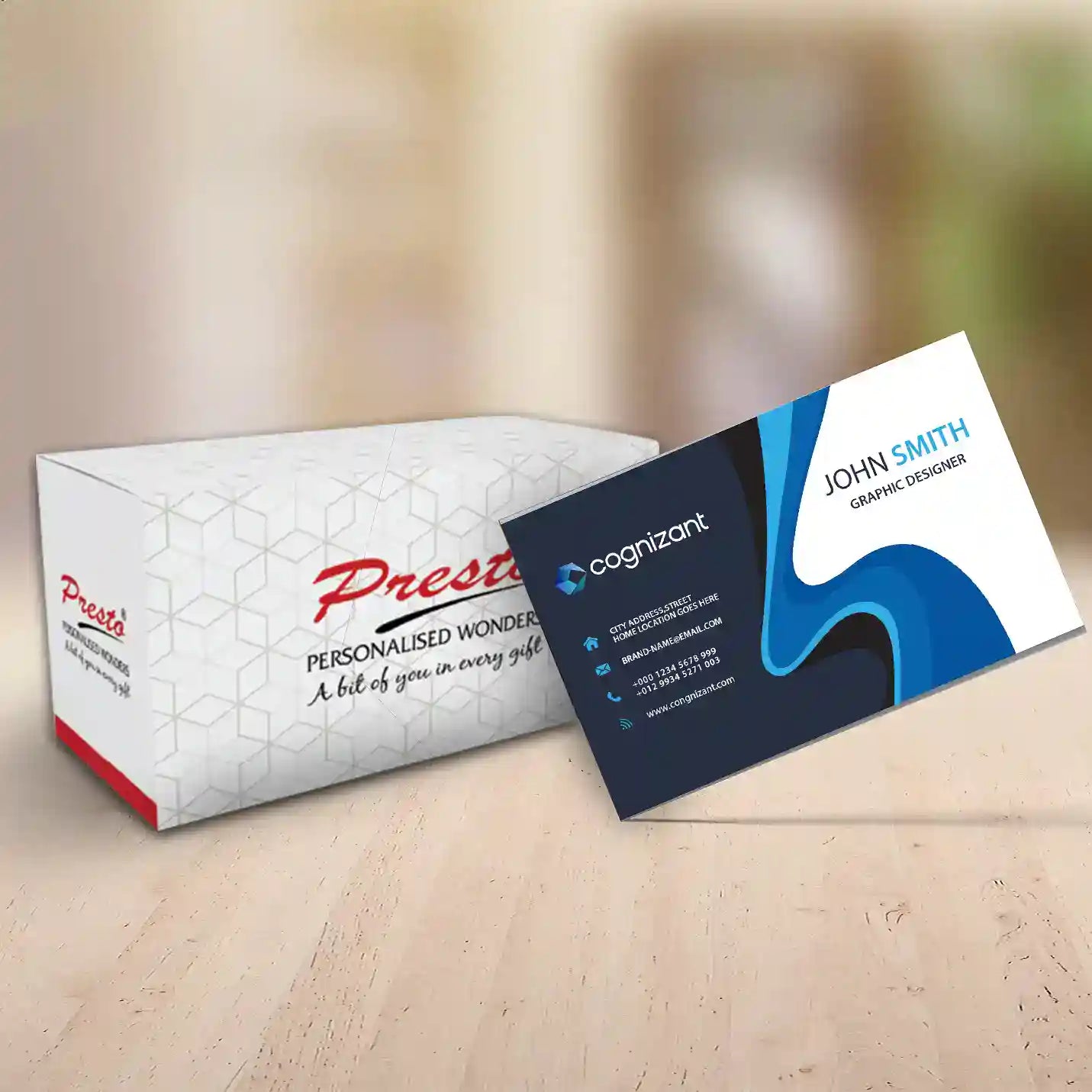 Exclusive  Customized  Business Card (120 pcs) Img 1