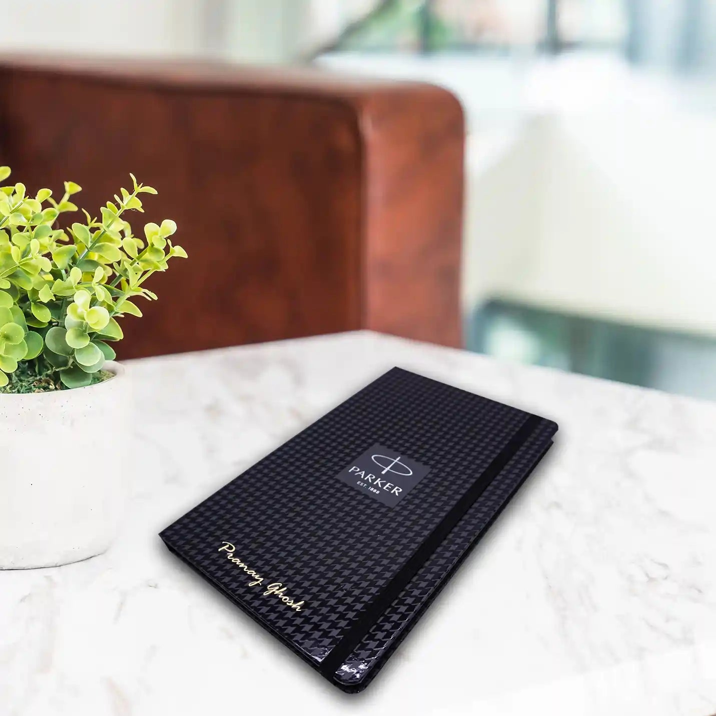 Premium-Quality Black Parker Pen & Notebook Combo Gift Set Img 5