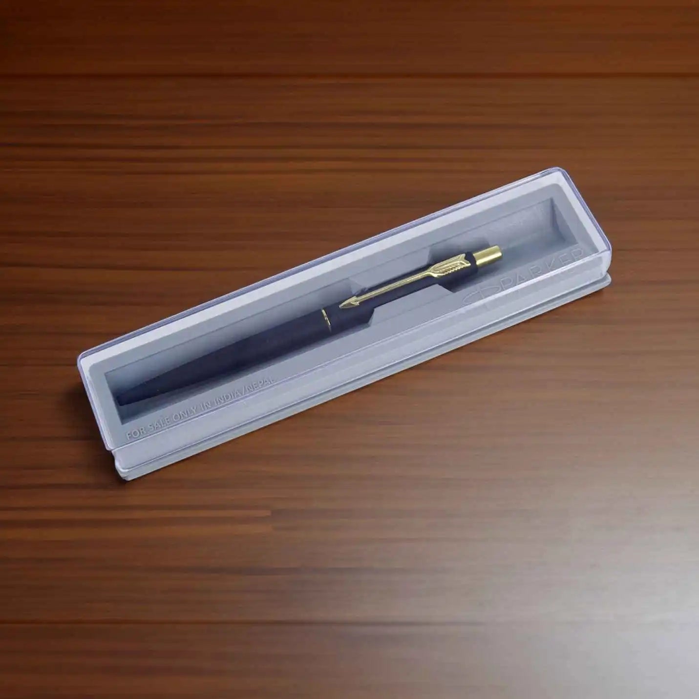 High-End Matte Black Pen with Gold Finish & Name Engraving