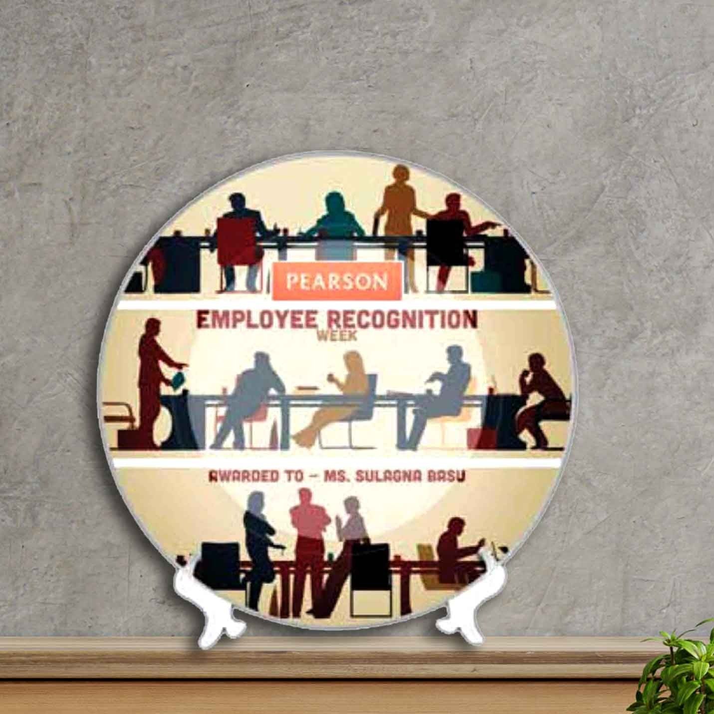 Top-Quality Round Ceramic Excellence Printable Plate