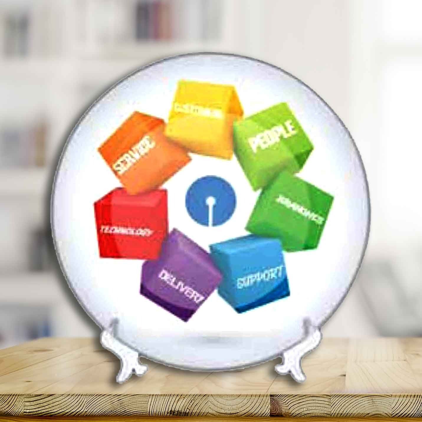 Best-Quality Round Ceramic Achievement Printable Plate