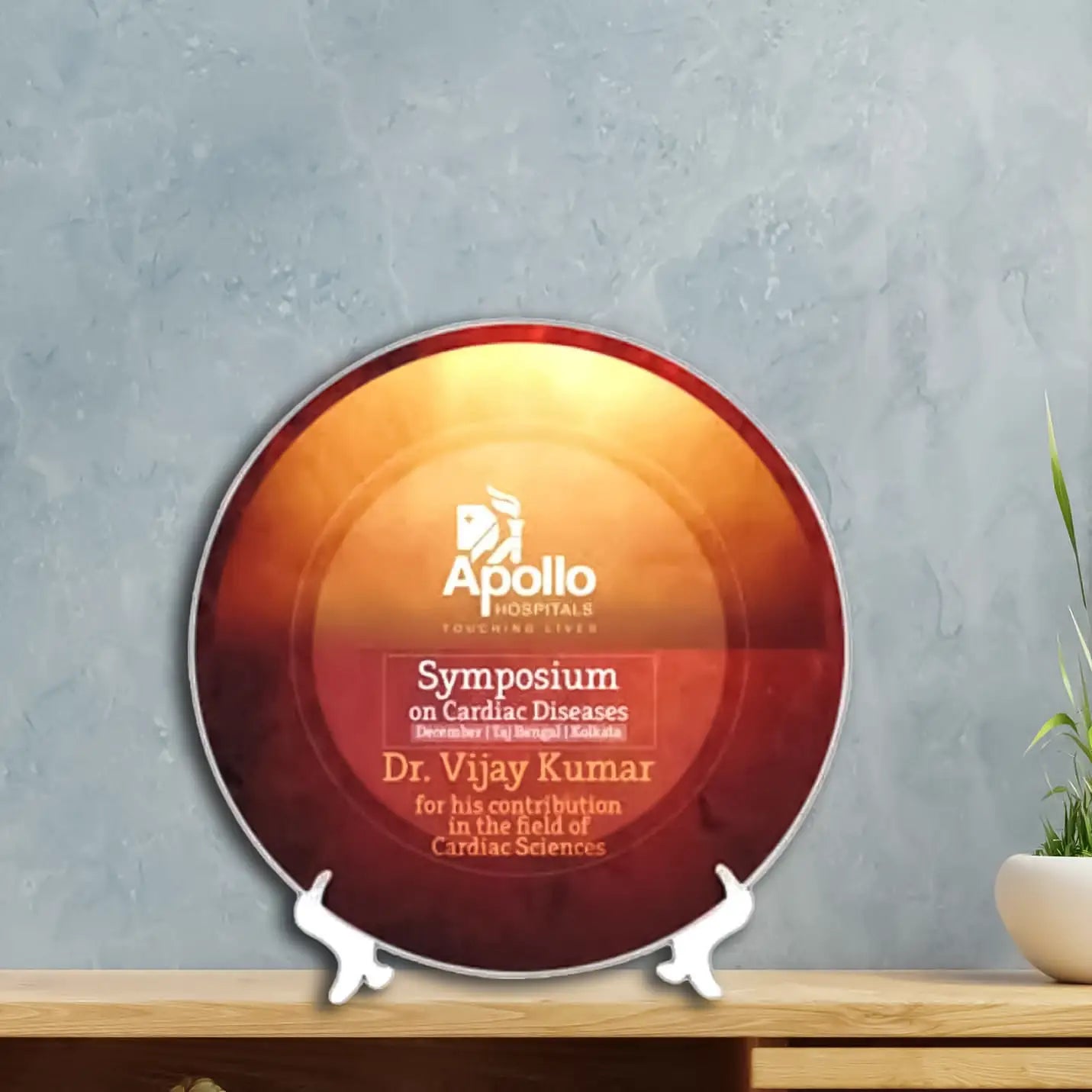 Top-tier Excellence Printable Round Ceramic Plate