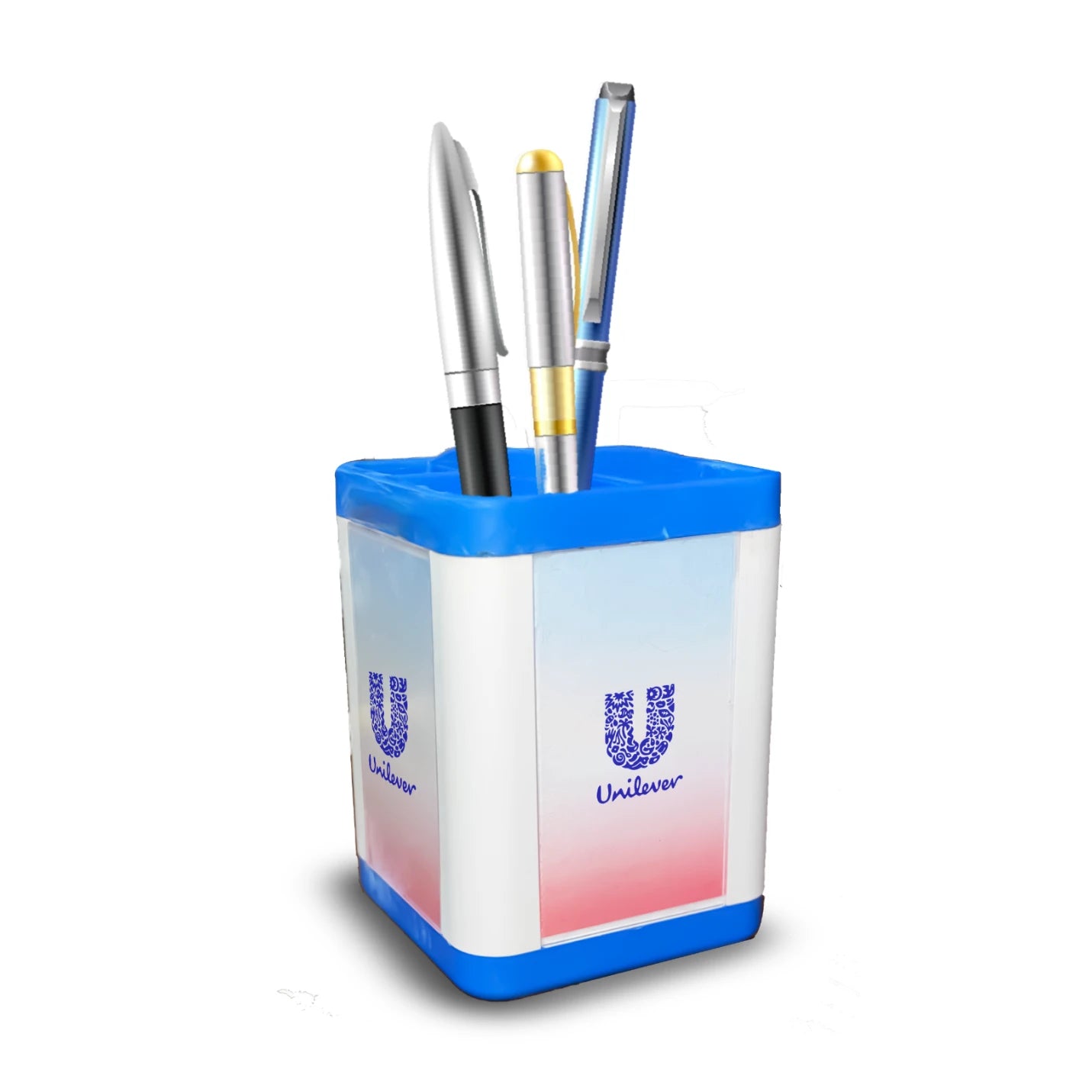 Premium-Quality Logo Plastic Pen Stand Img 2