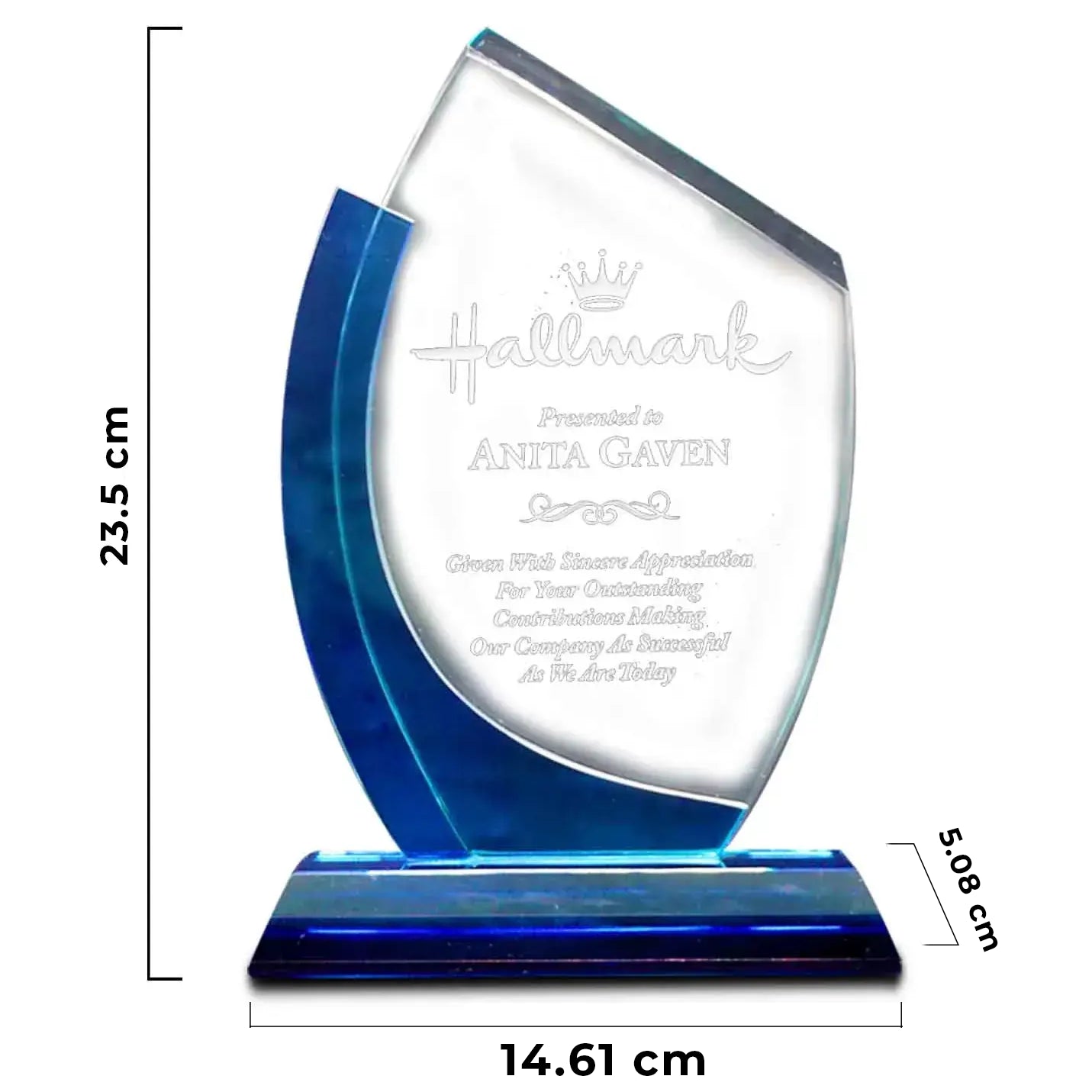 Best-Quality Radiant Handmade Crystal Trophy Img 2