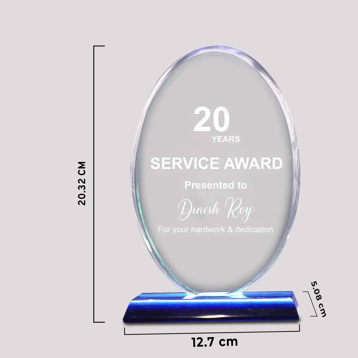 Premium-Quality Oval Champion's Trophies Img 2