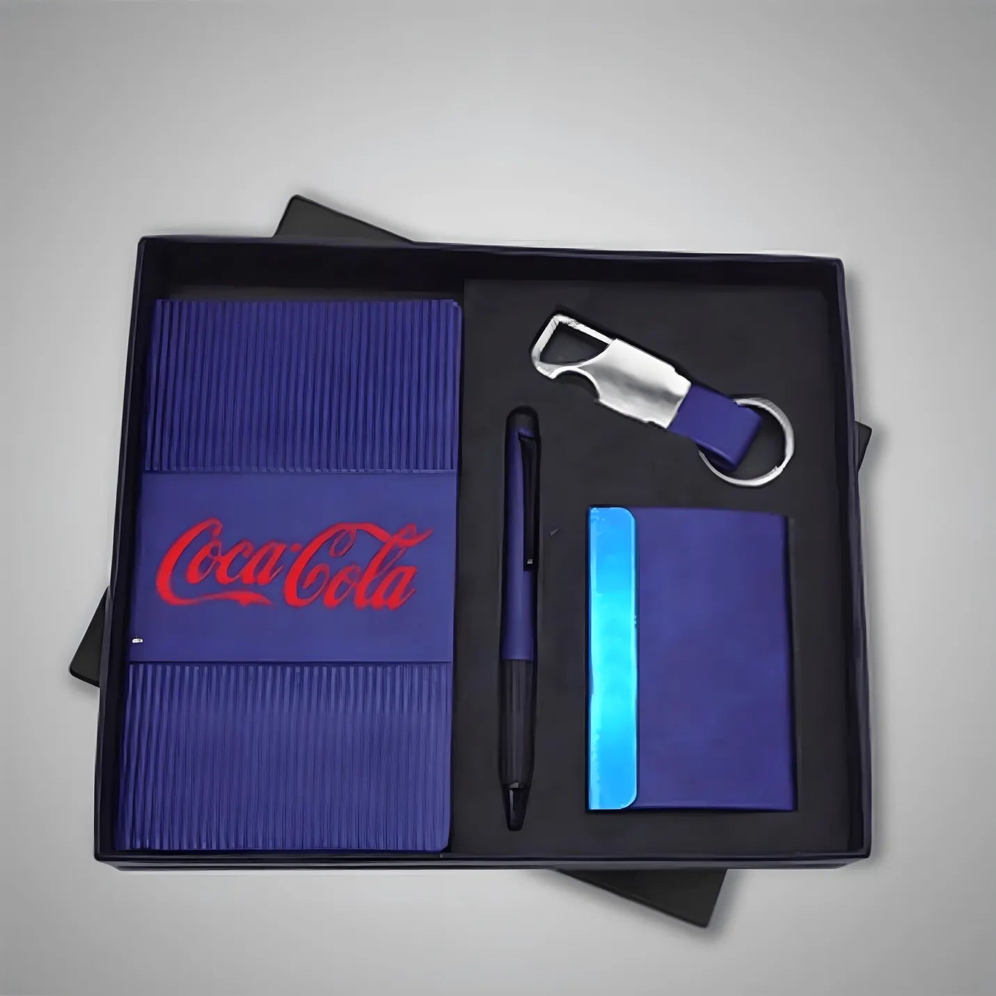 Elegant Purple Notebook, Pen, Keychain & Cardholder Combo Gift Set Img 6