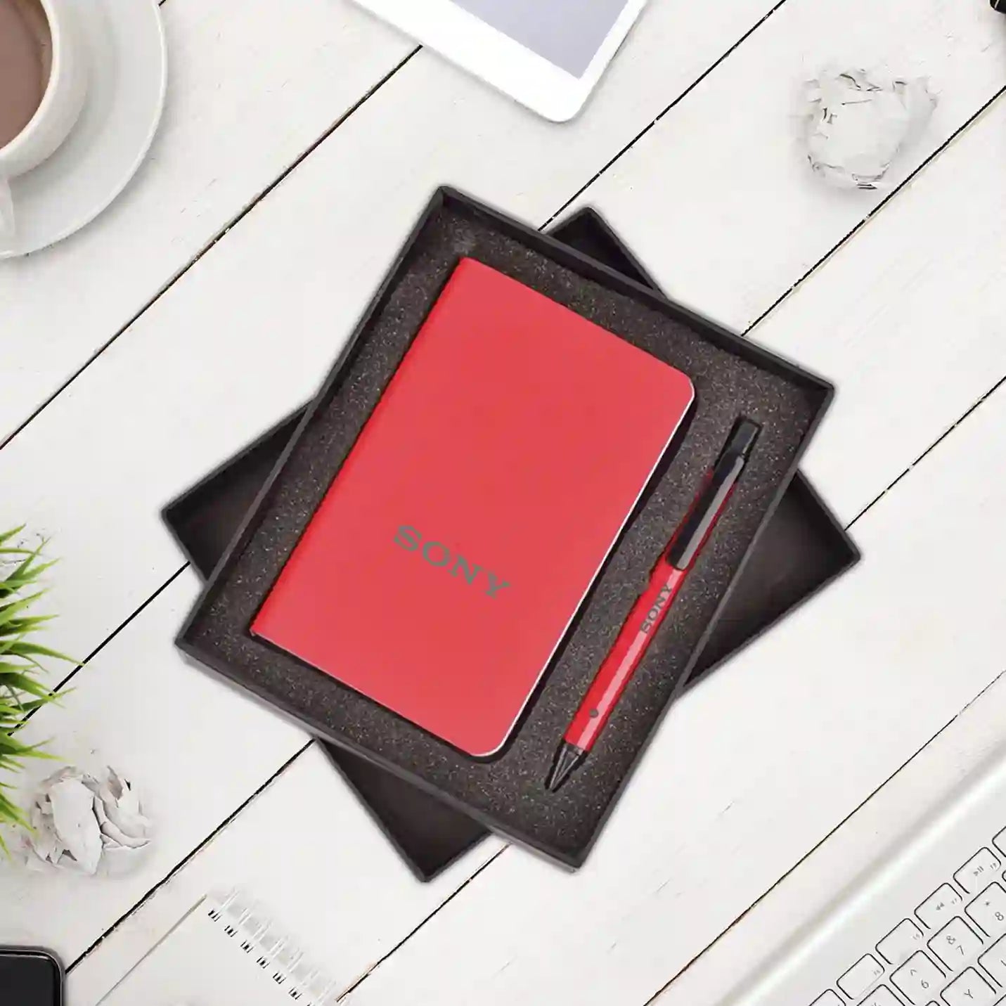 Exquisite Purple Notebook & Pen Combo Gift Set Img 1