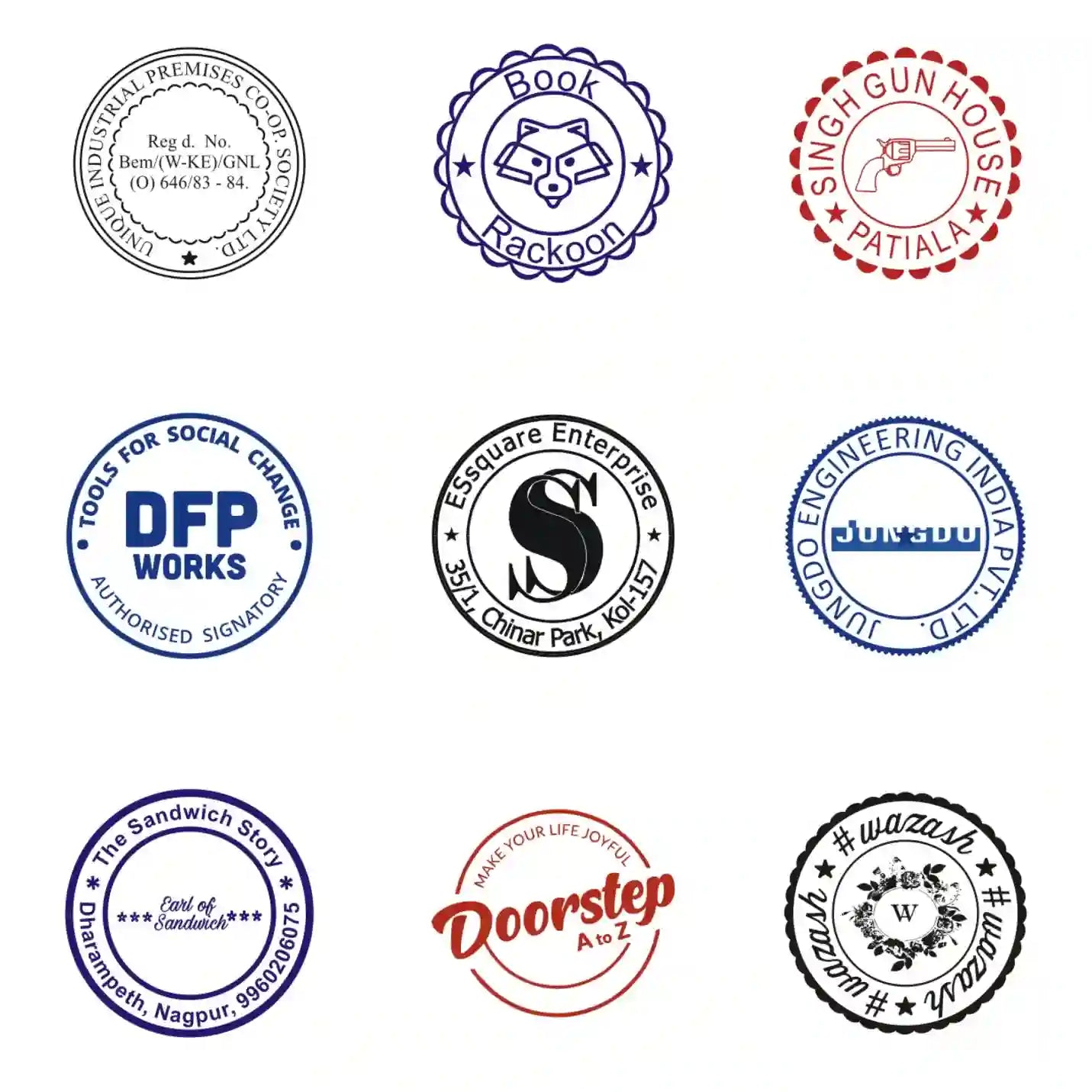 Exclusive Premium-quality Round Self Inkers Stamp