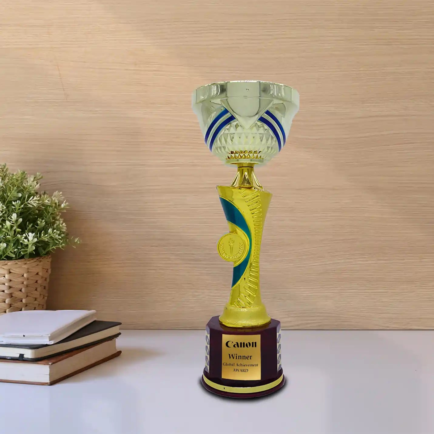 Customised Gold-Plated Achievement Trophy