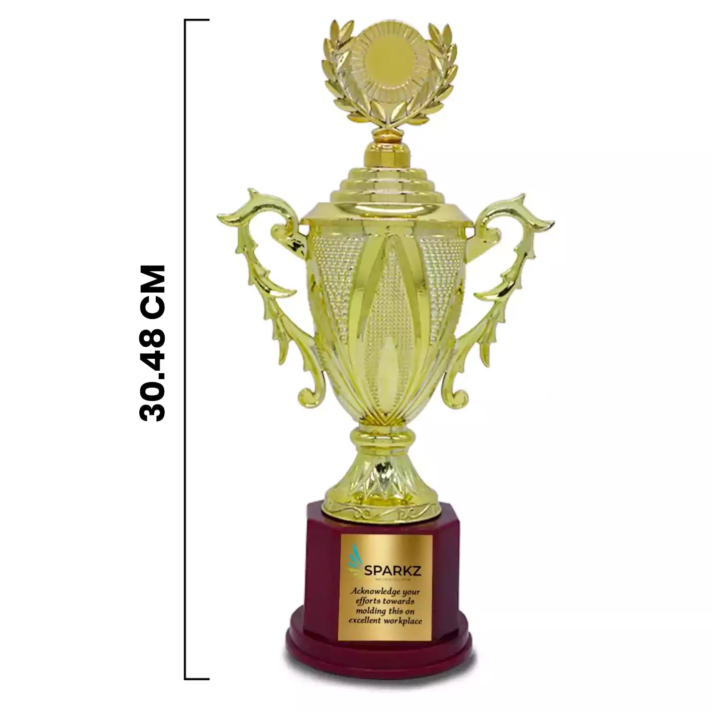Top-Quality Golden Excellence Trophy Img 2
