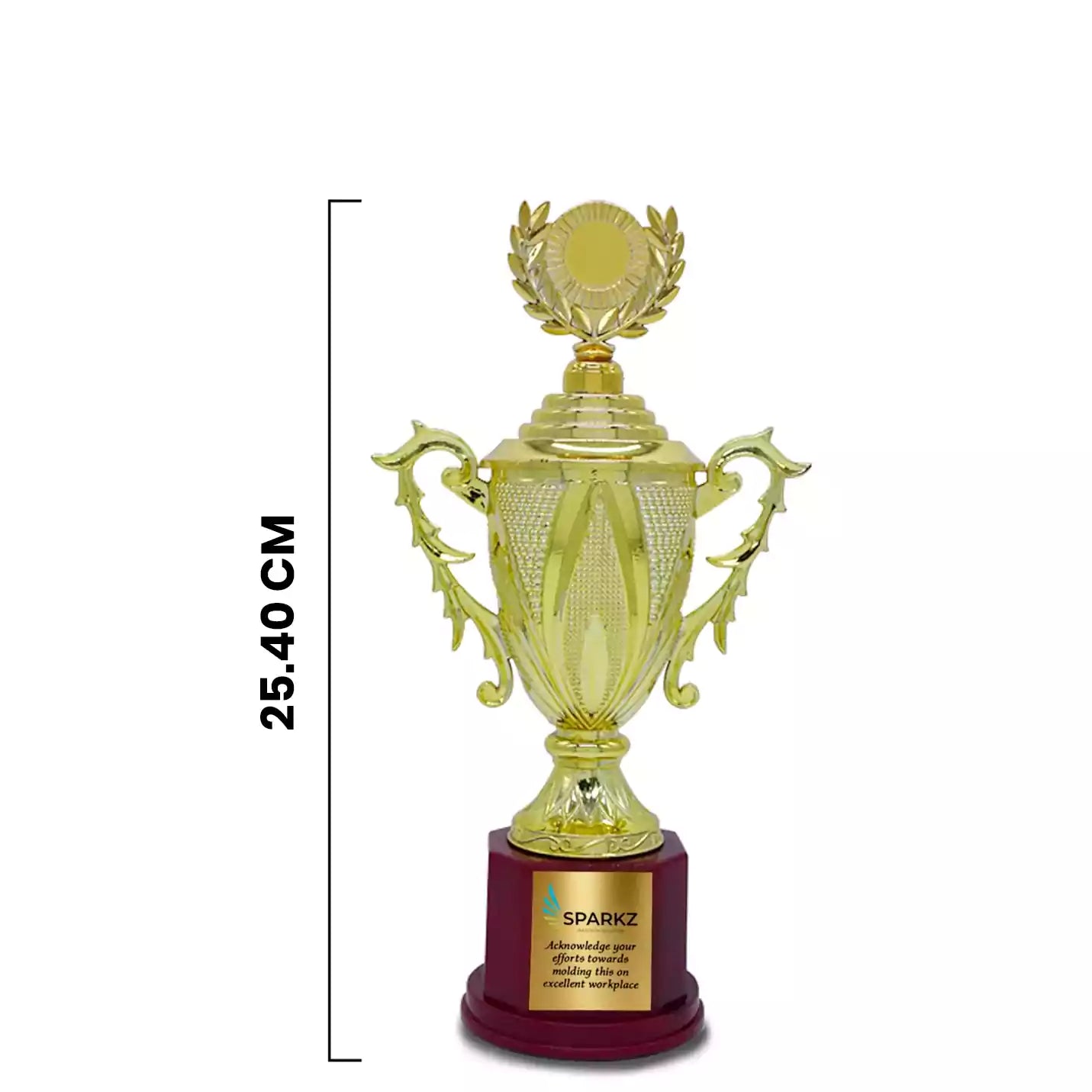 Top-Quality Gold-Plated Excellence Trophy Img 2