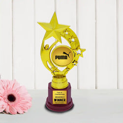 Customised Elite Golden Star Achievement Trophy