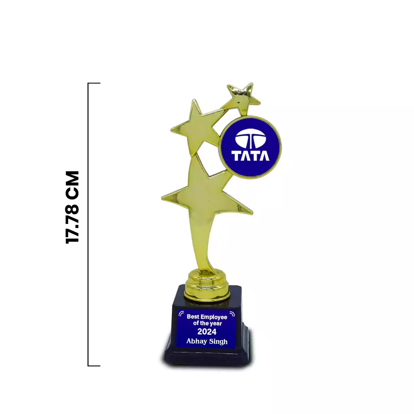 Personalised Premium Three Star Fiber Trophy Img 2
