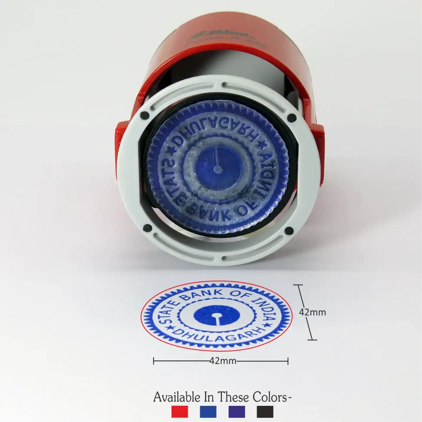 Classic Round Pre Inked Rubber Stamp 