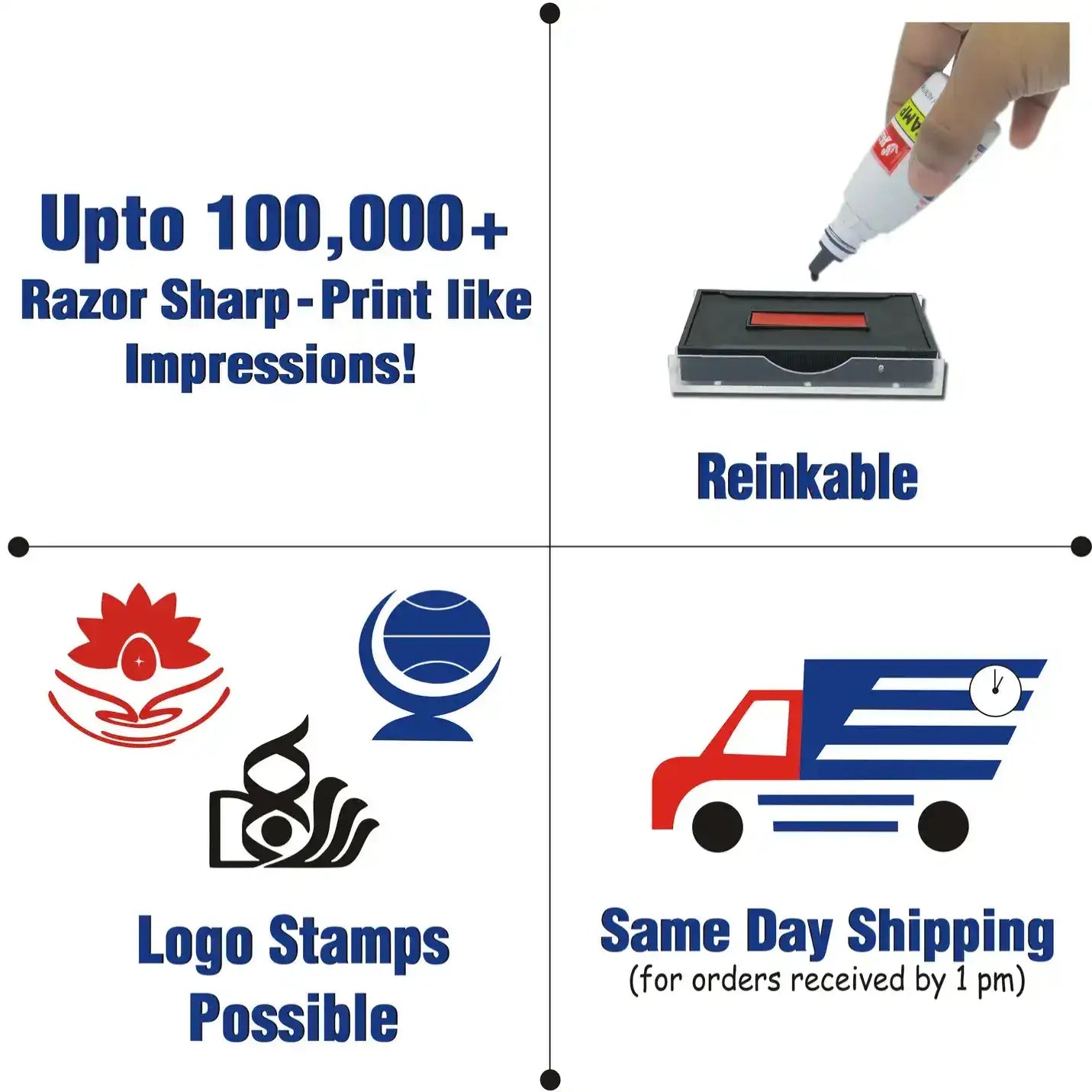 Top-notch Self-inking Pocket Logo Stamp 