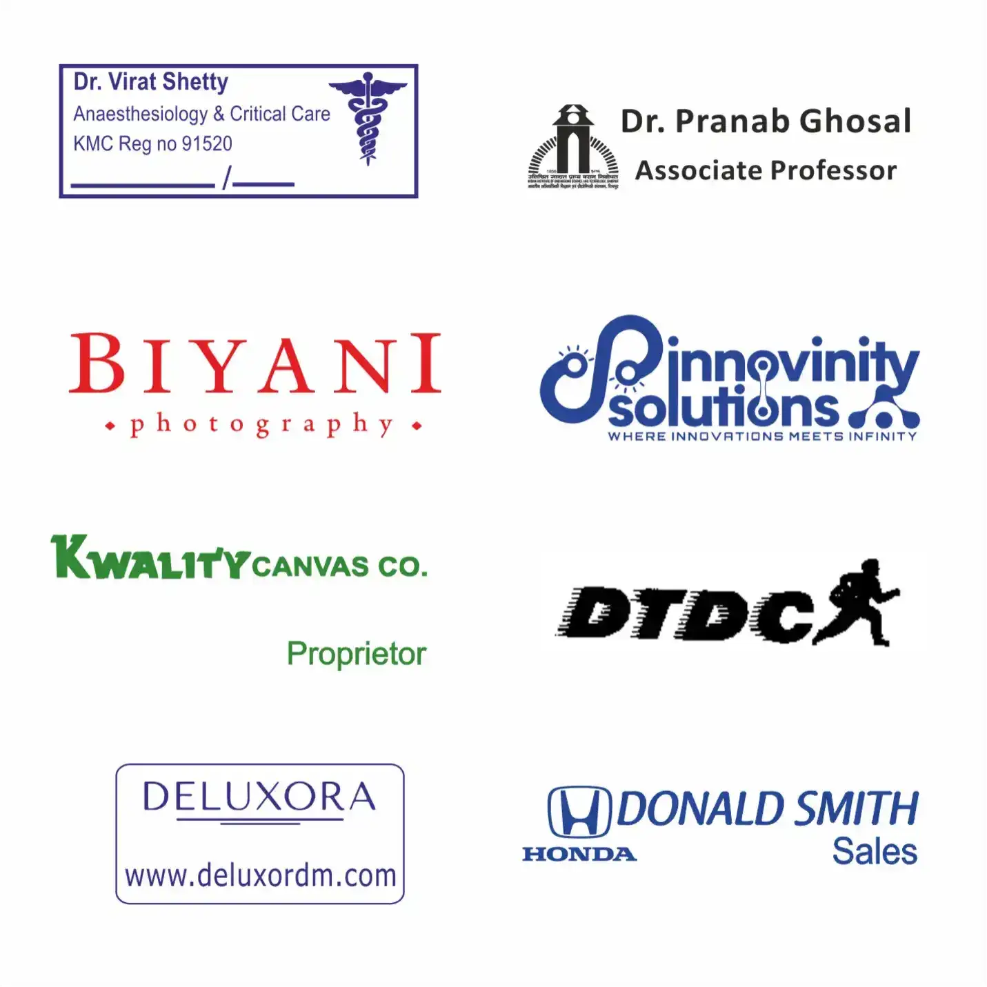 Top-notch Self-inking Pocket Logo Stamp 