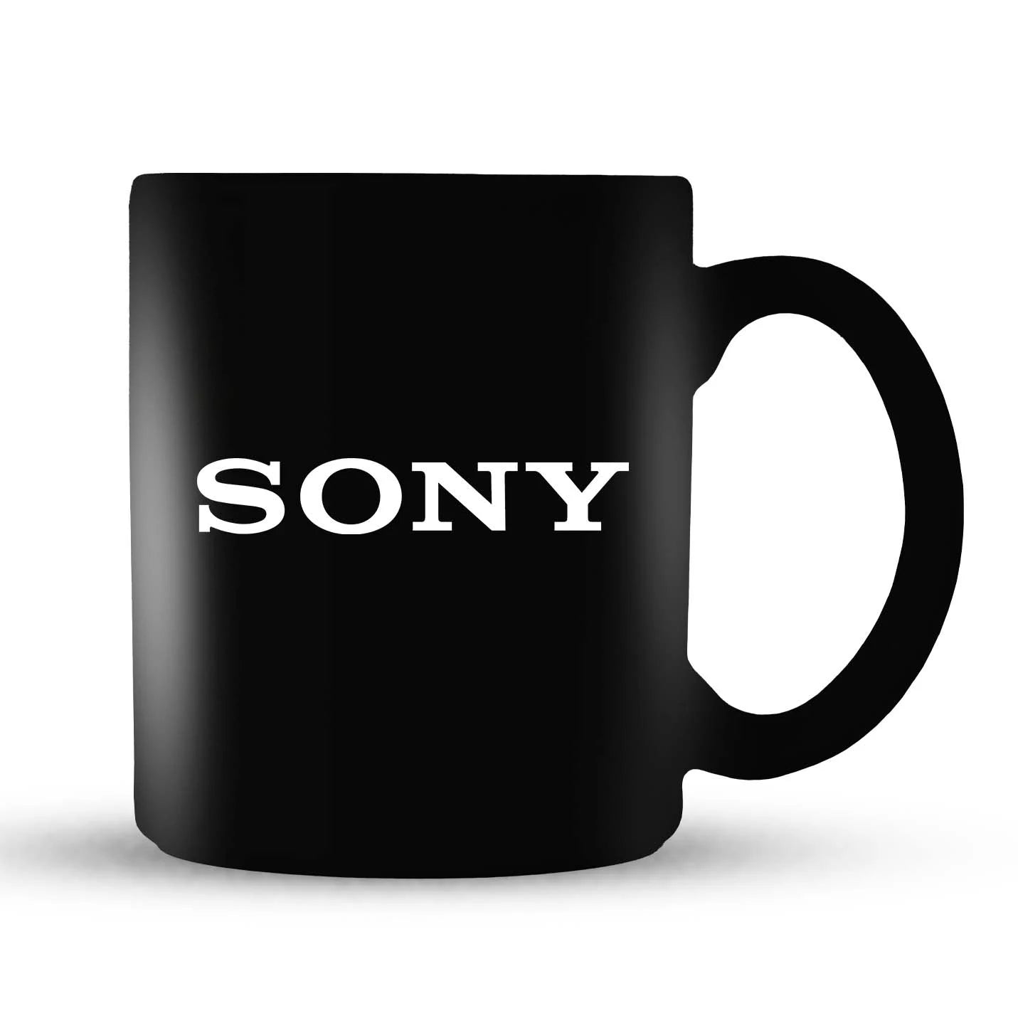 Stylish Sand-carved Ceramic Black Mugs Img 2