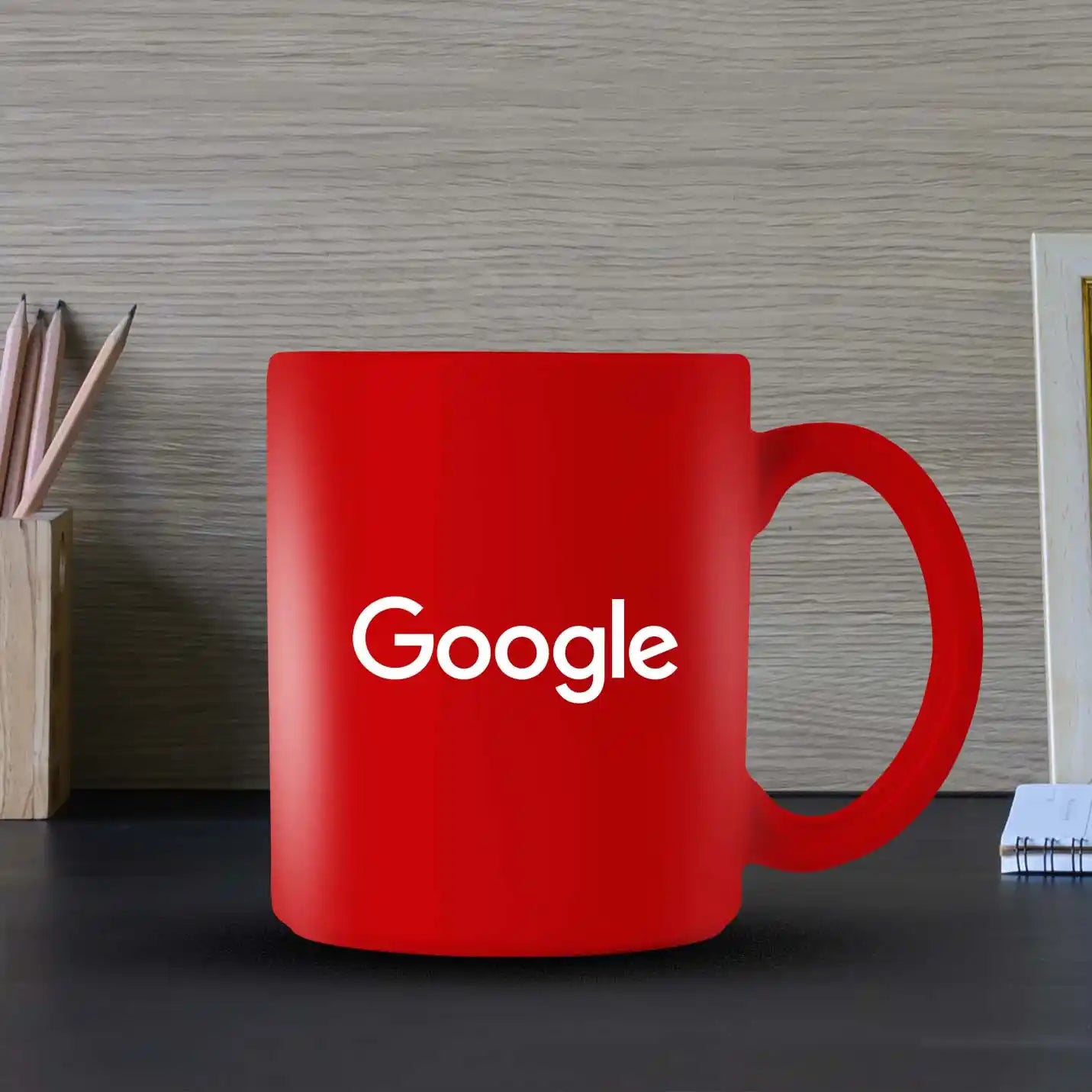 Customized Red sandcrved mug 