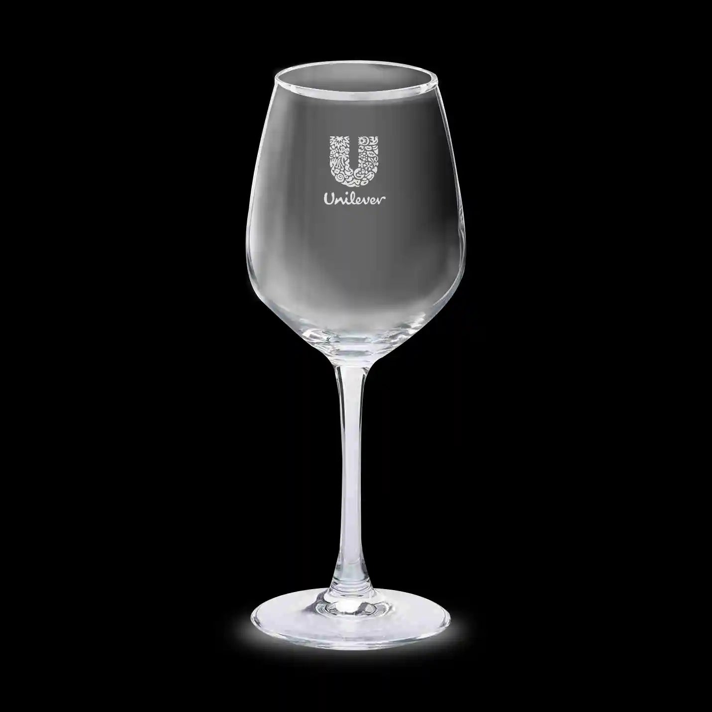 Elegant Sand Carved Wine Glass